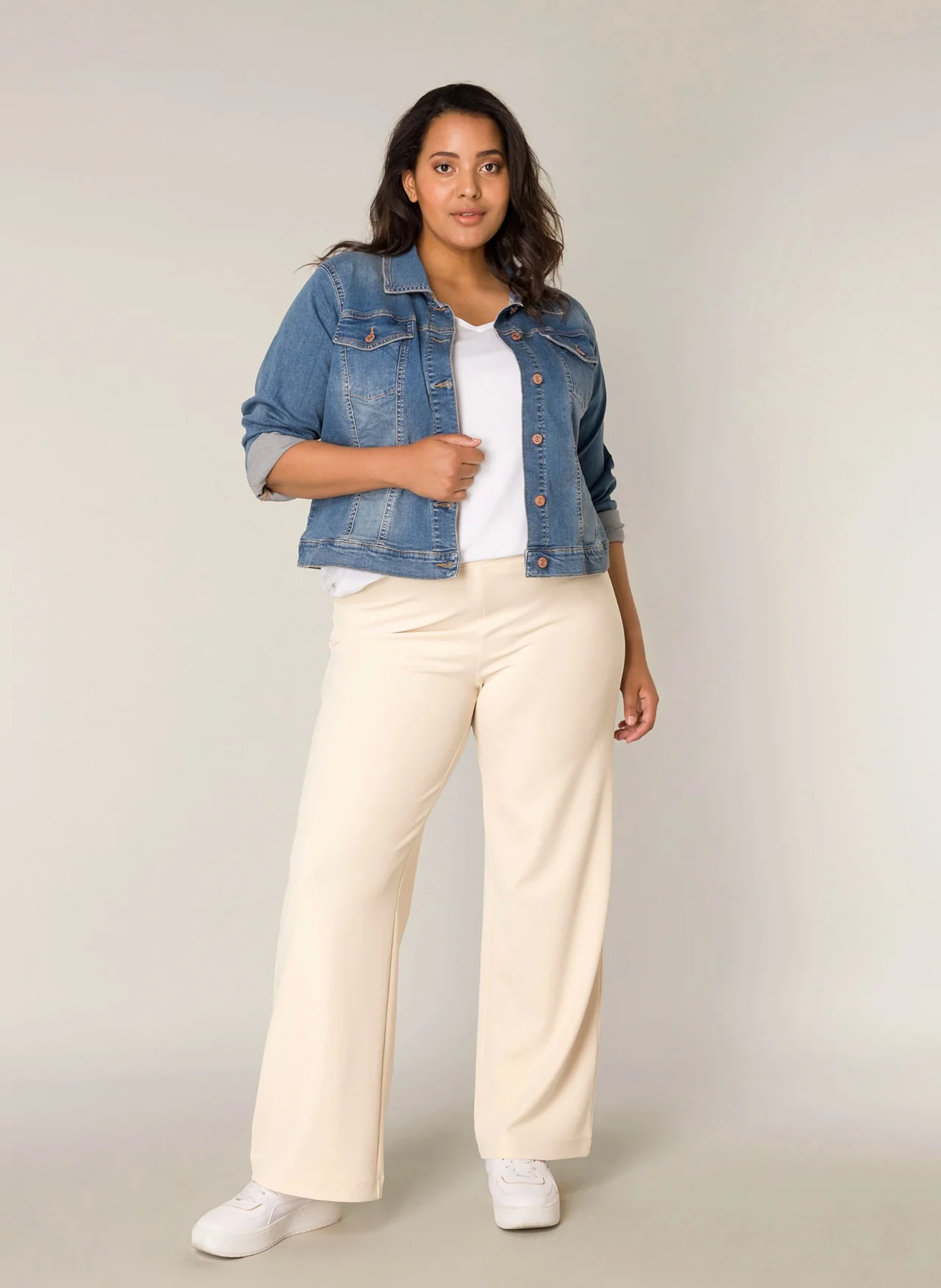 Base level curvy Blazer 7000067 2120 mid blue