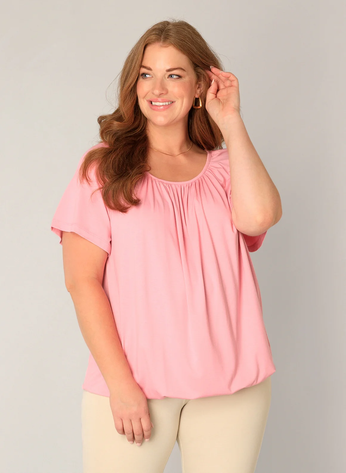 Base level curvy Blouse 7000033 7010 soft pink - Image 8