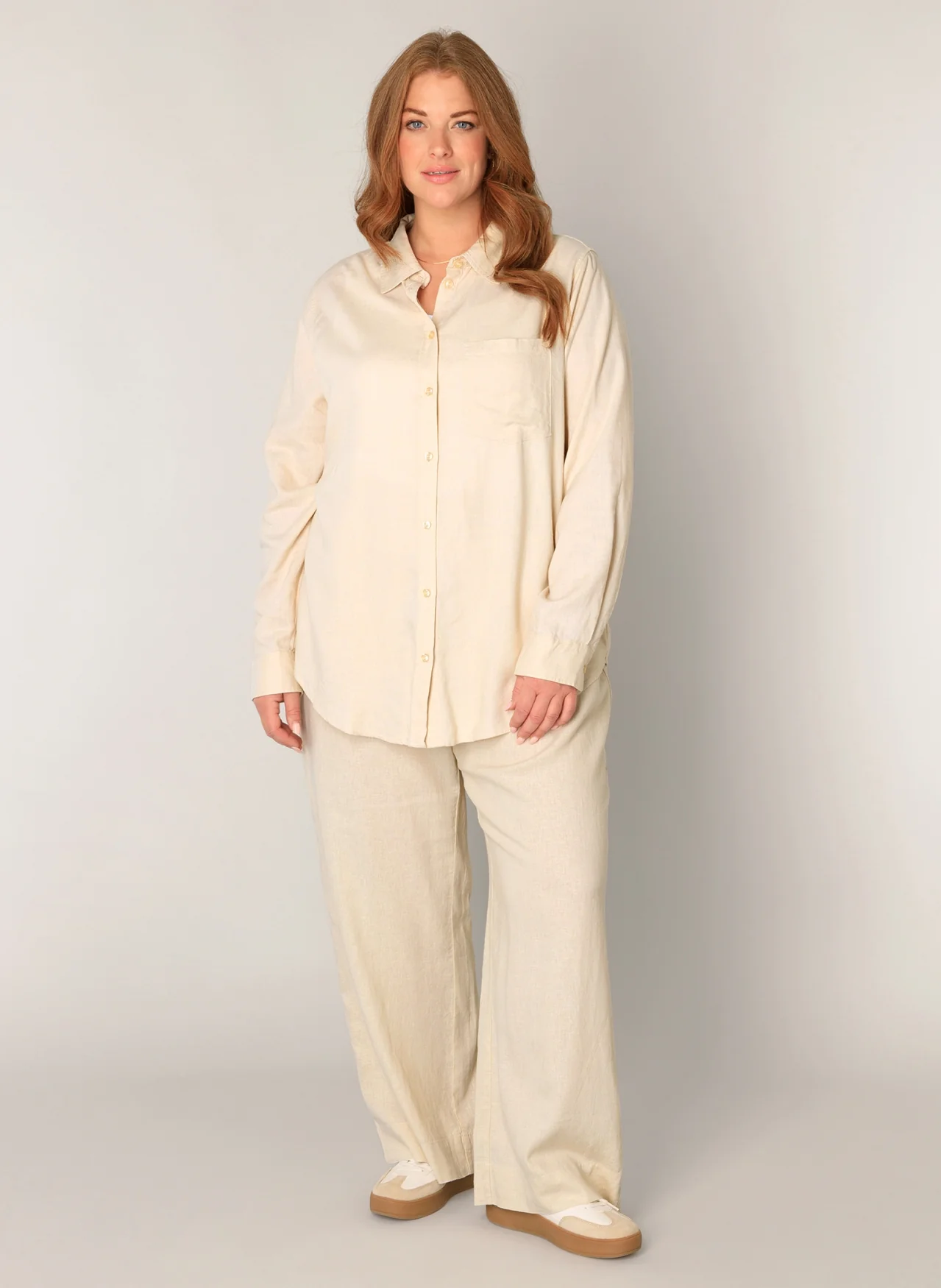 Base level curvy Blouse 7000087 10002 light beige - Image 6