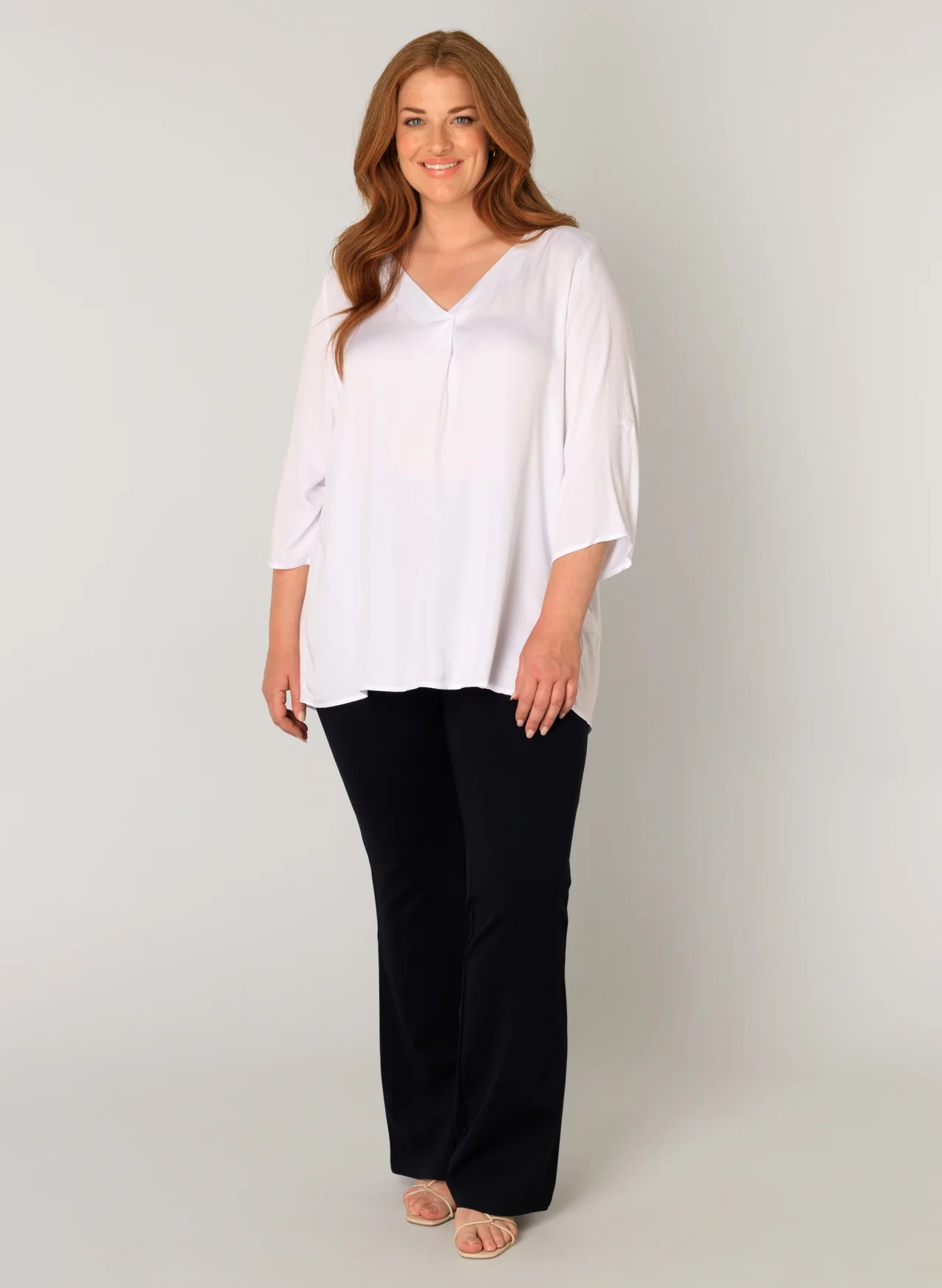 Base level curvy Blouse 7000090 white 001 - Image 4