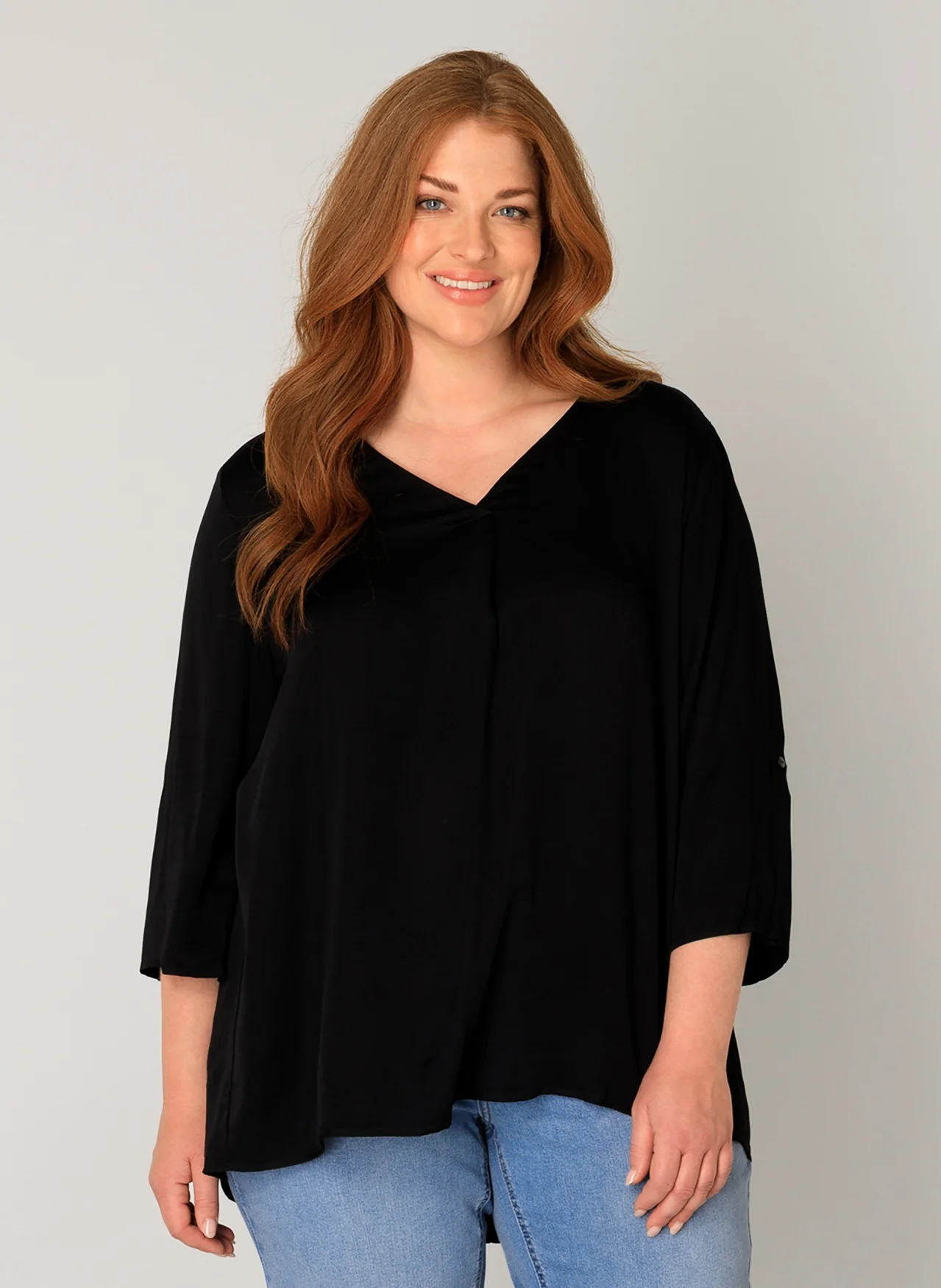 Base level curvy Blouse 7000090 black 1000 - Image 6