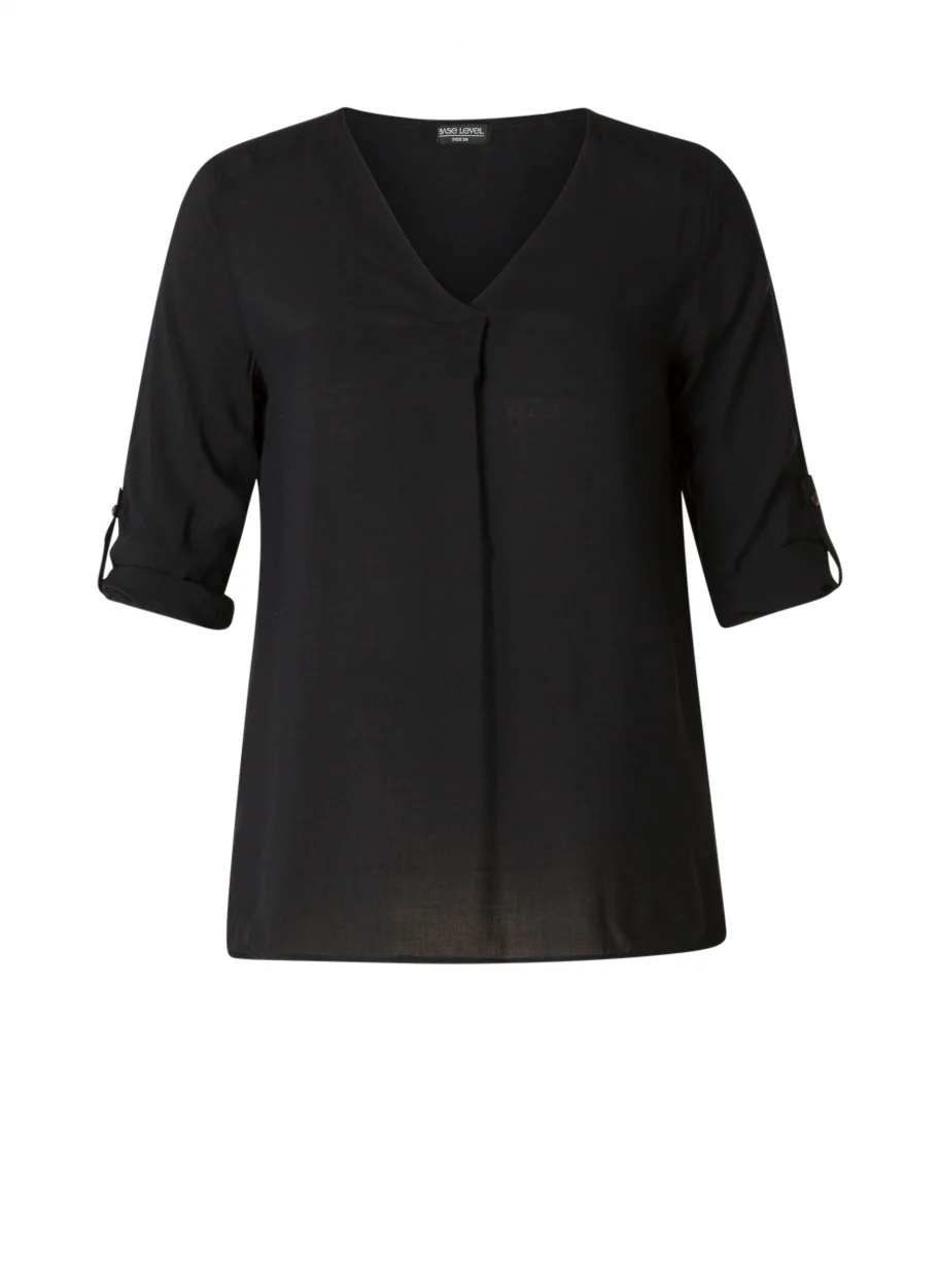 Base level curvy Blouse 7000090 black 1000 - Image 8