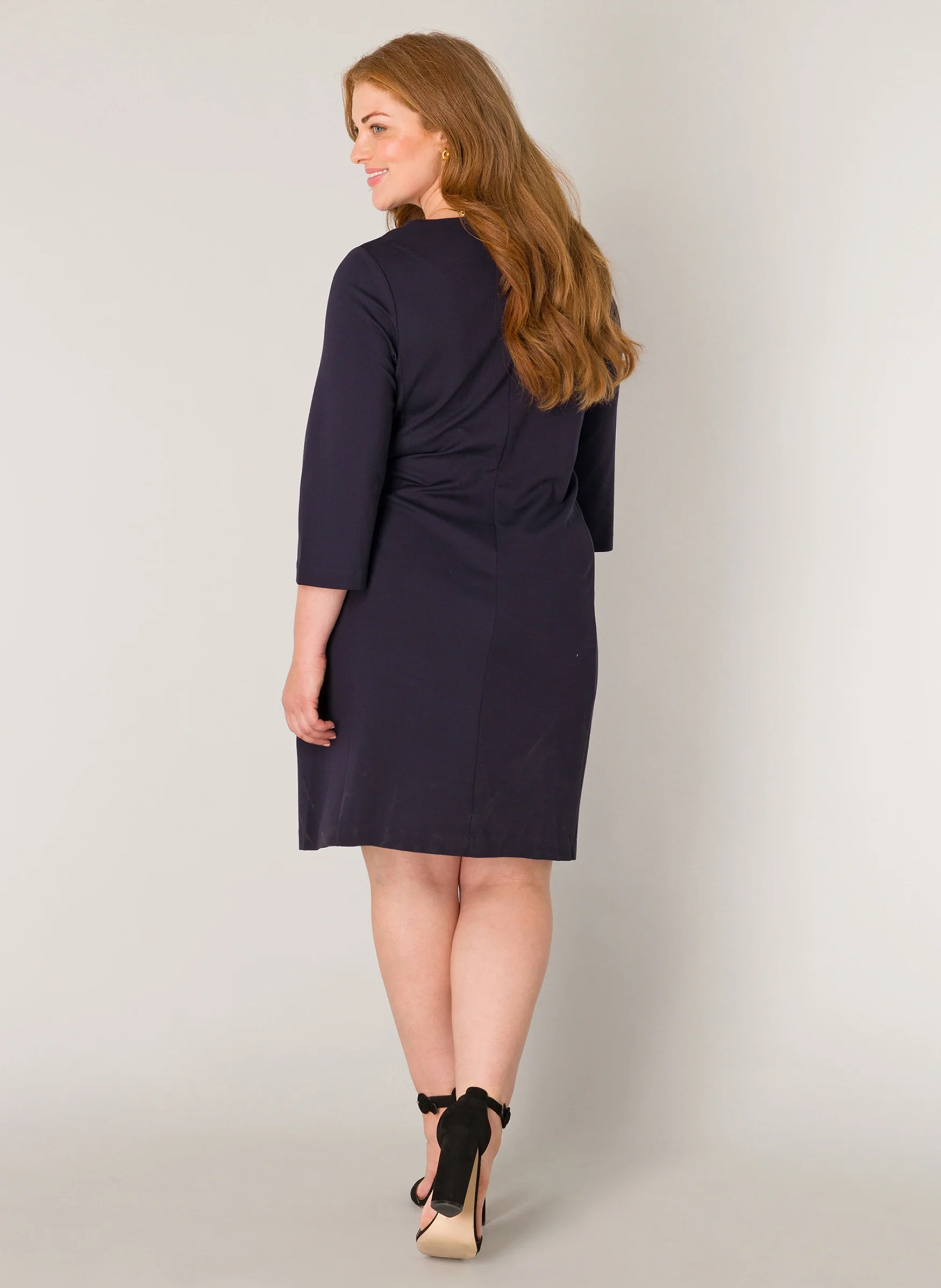 Base level curvy Jurk 7000019 2010 dark blue - Image 4