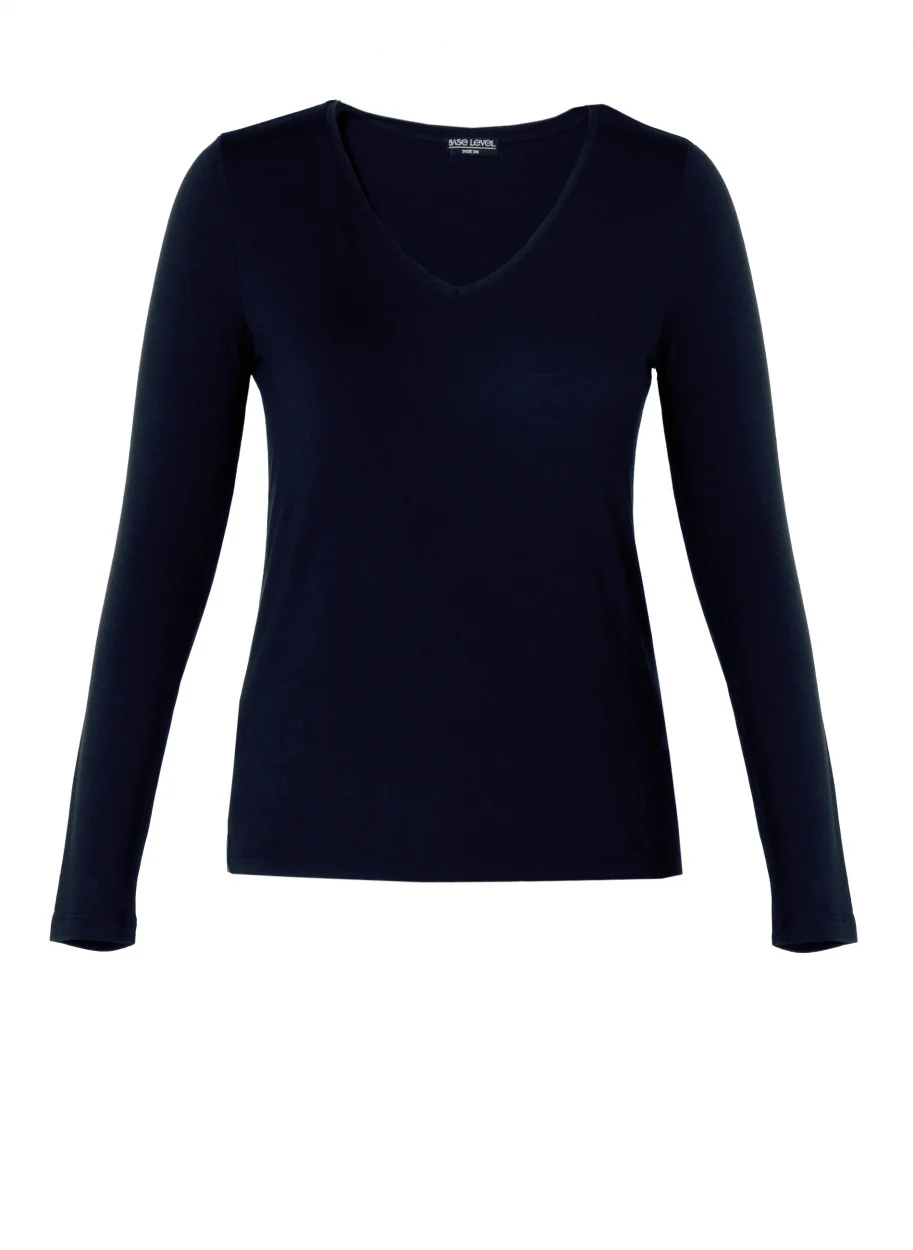 Base level curvy LM T-Shirt 7000036 2010 Dark Blue - Image 12