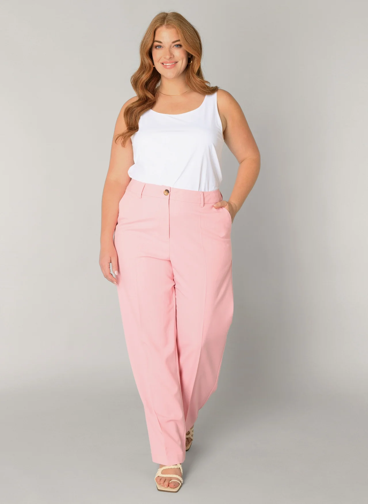 Base level curvy Pantalon 7000127 7010 soft pink
