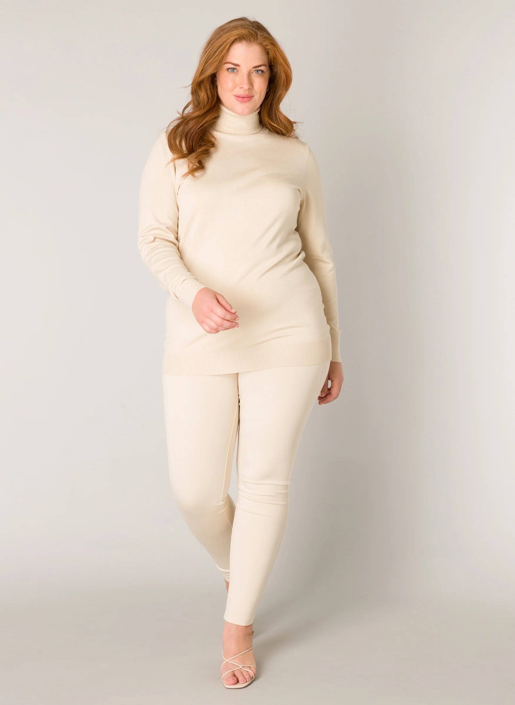 Base level curvy Trui 7000066 10002 light beige - Image 7