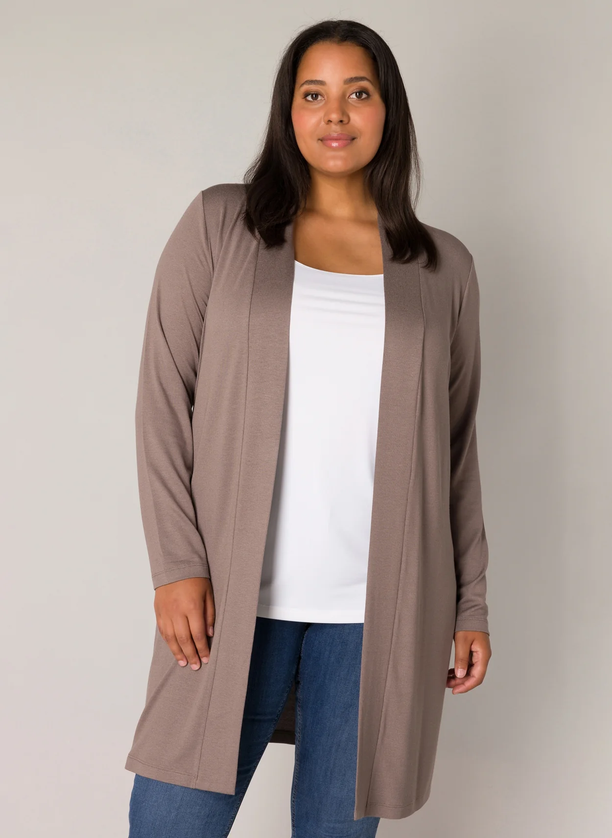 Base level curvy Vest 7000001 9043 Dark Taupe - Image 4