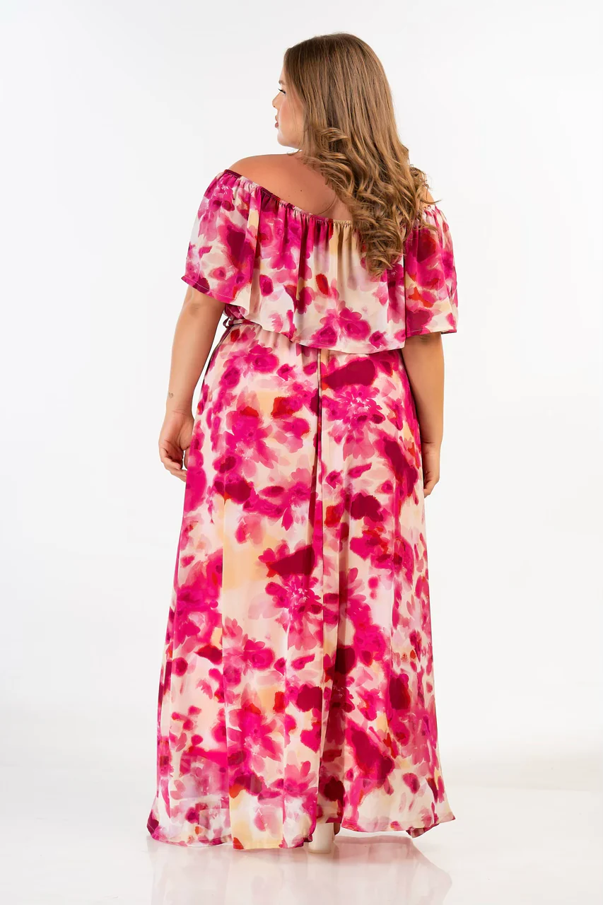 Curviss Jurk 92723 FUCHSIA - Image 3
