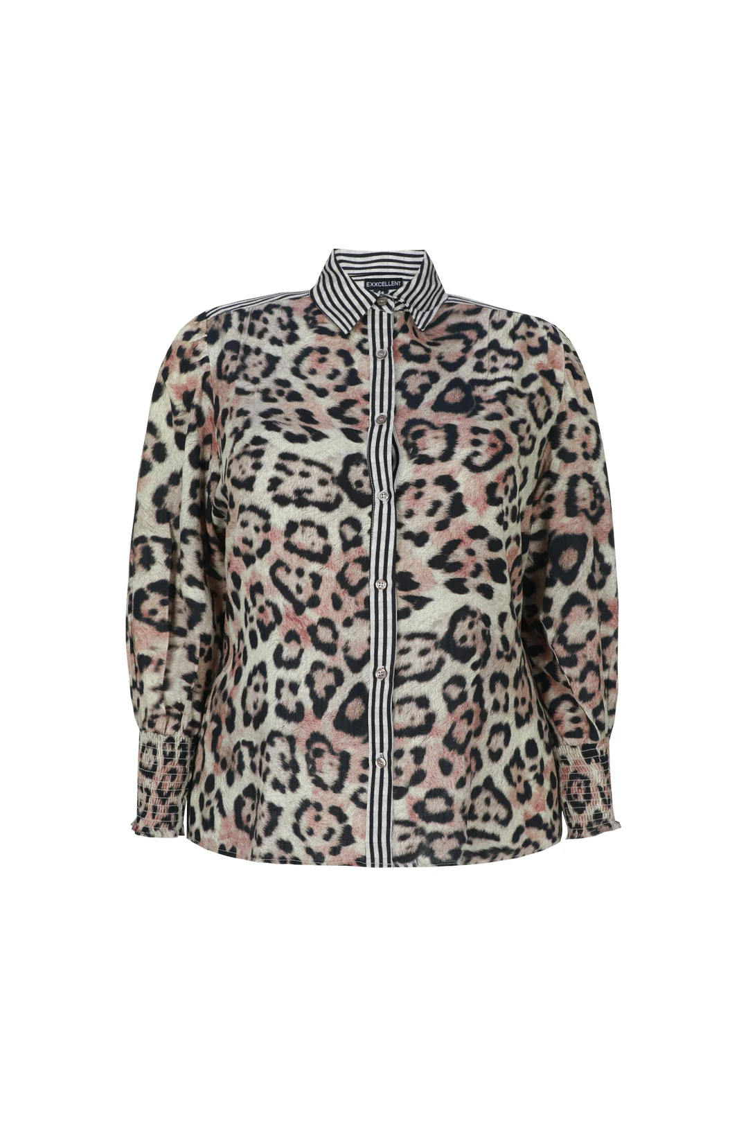 Exxcellent Blouse 26VBE11 502001 khaki/black