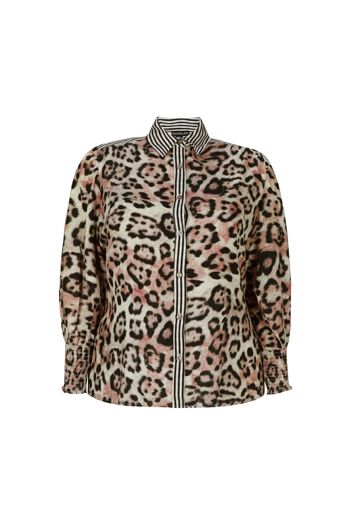 Exxcellent Blouse 26VBE11 502001 khaki/black - Image 5
