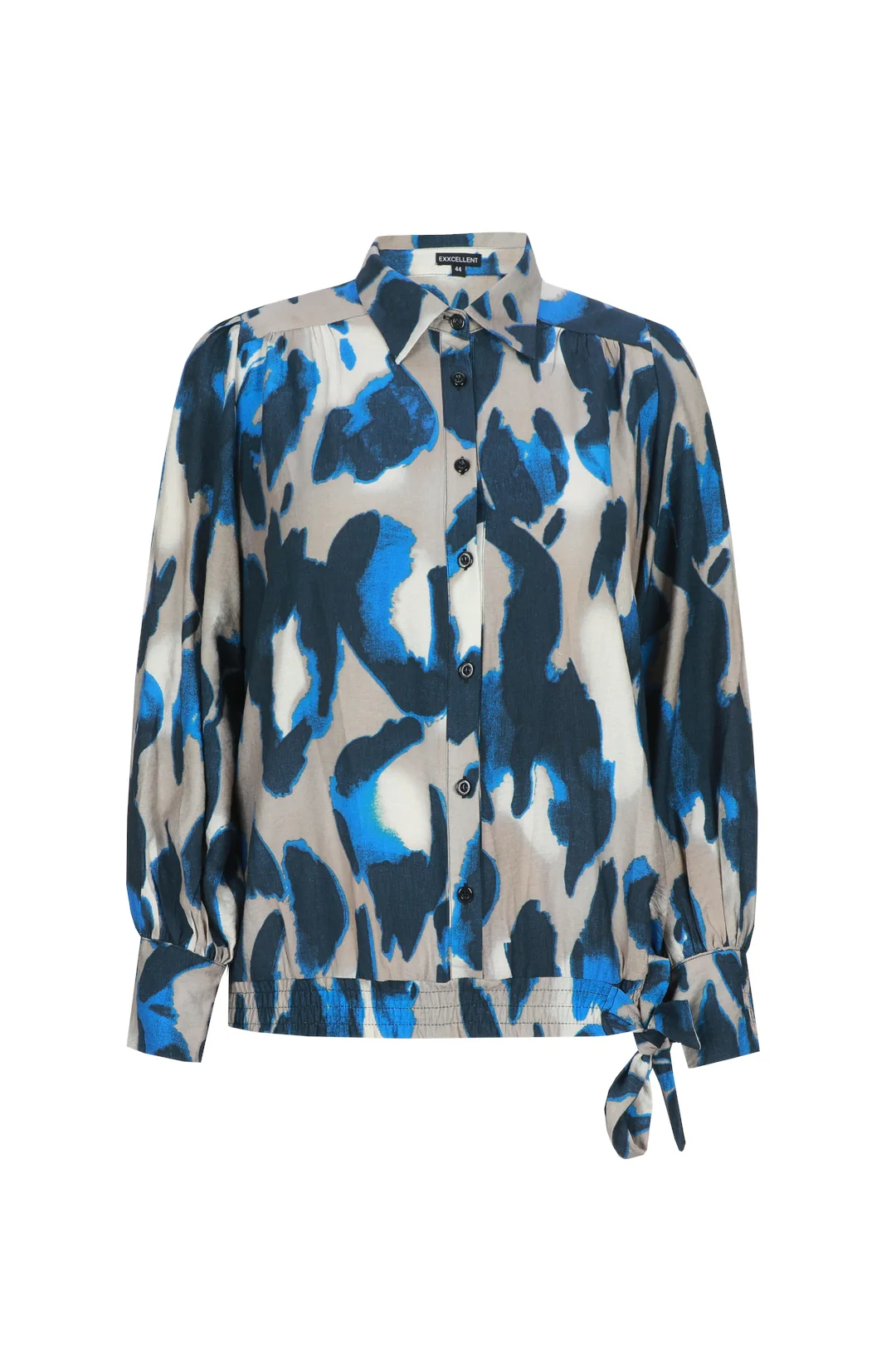 Exxcellent Blouse 26VQE02 412649 moon rock/dark sapphire