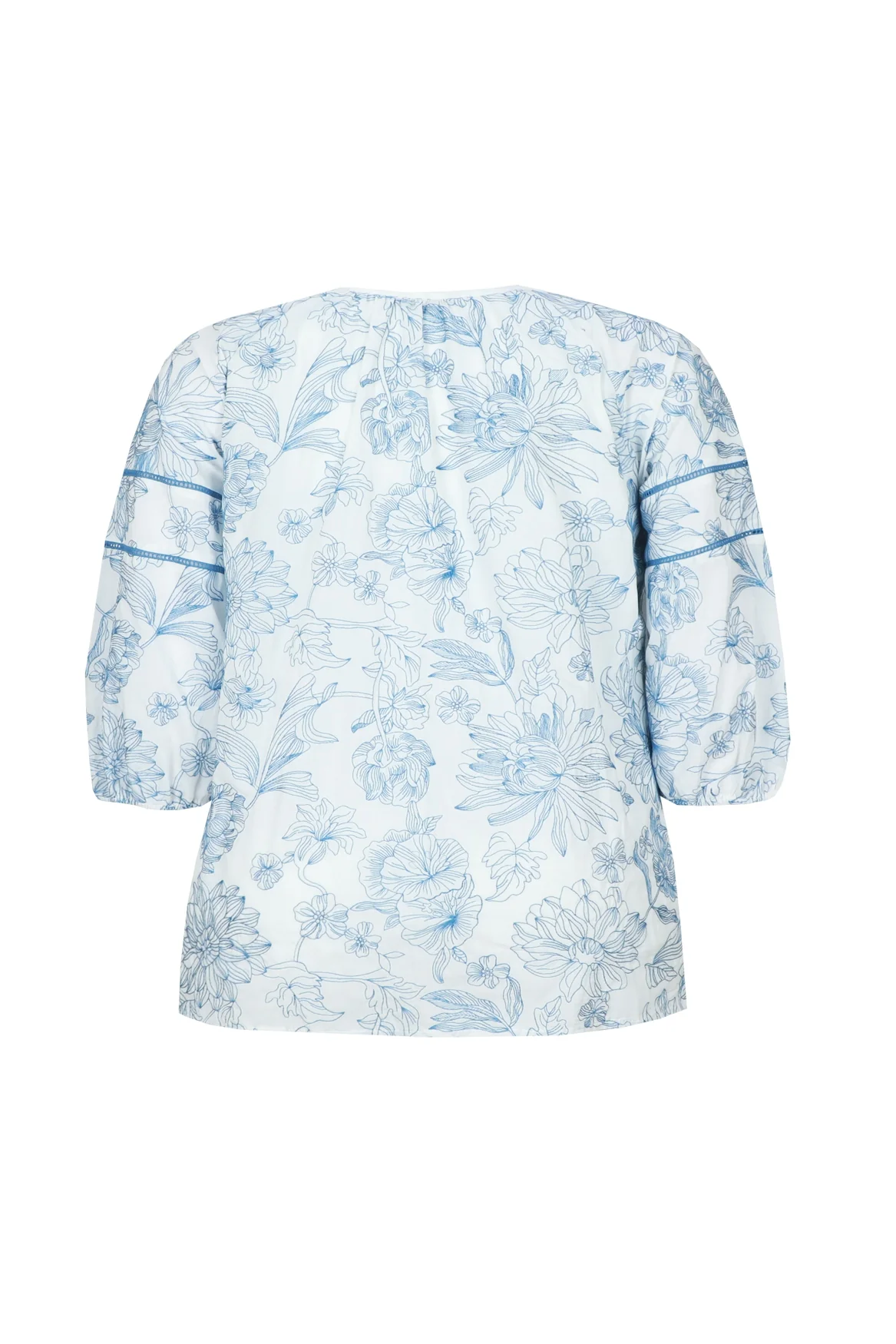 Exxcellent Blouse 26ZFEE04 011657 offwhite/dusty blue - Image 6