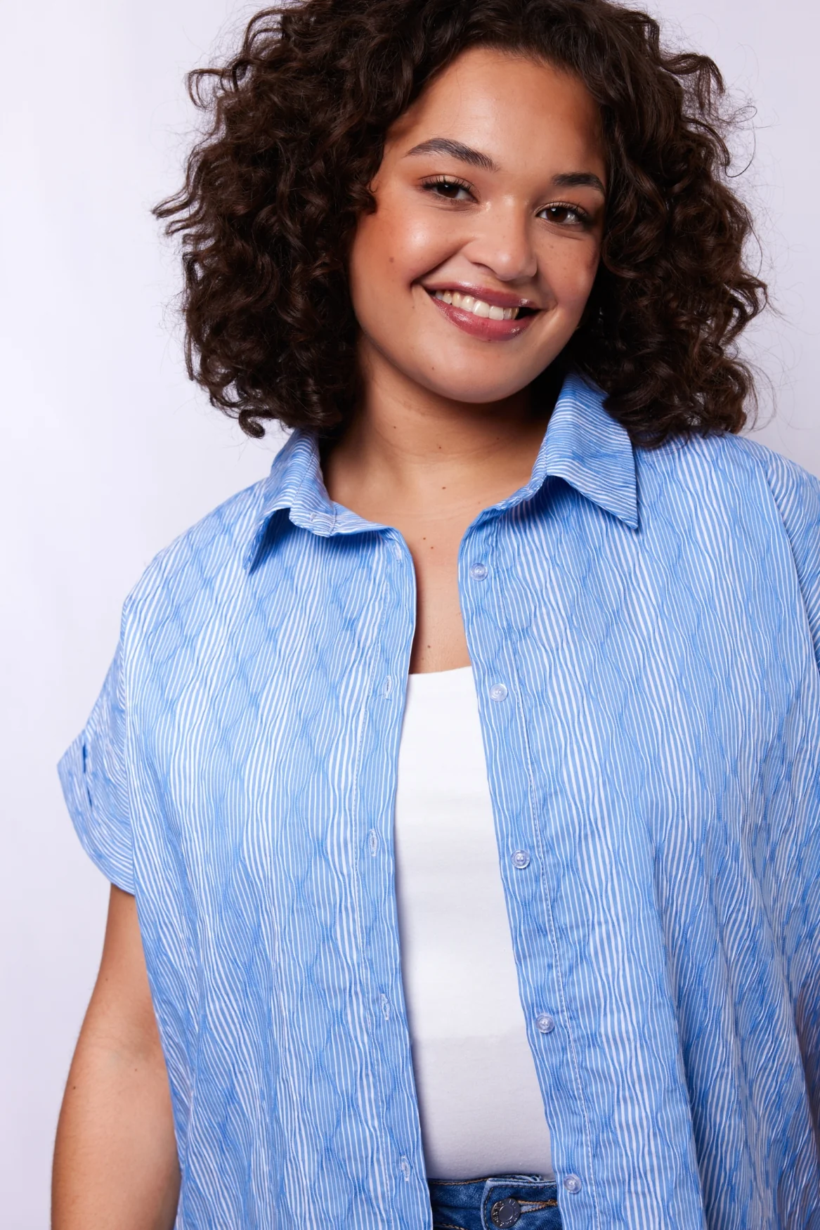 Exxcellent Blouse 26ZFZE12 632011 ice blue/offwhite - Image 10