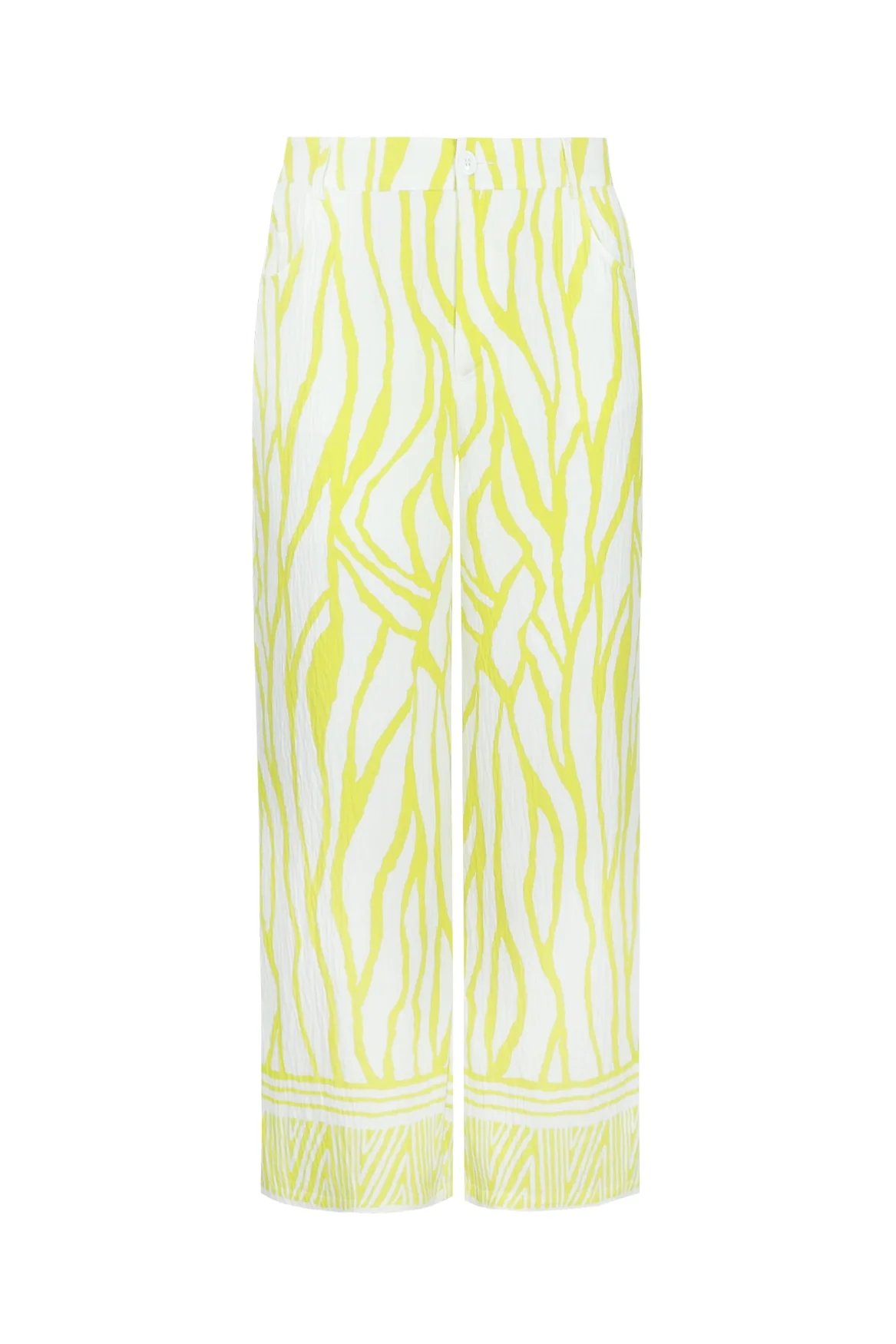 Exxcellent Pantalon 26ZFQE02 011112 offwhite/cyber lime - Image 5