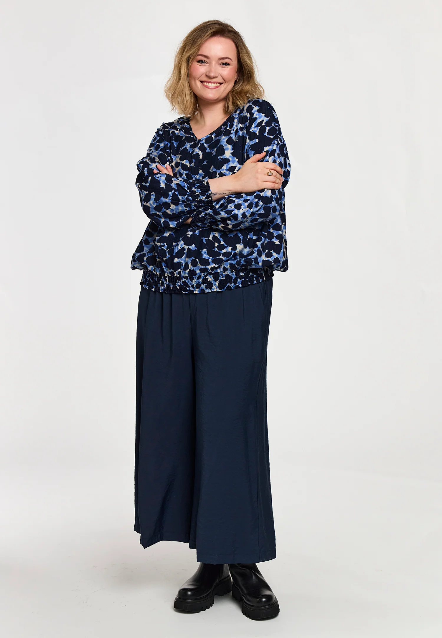 Gozzip Blouse G261003 BLUE SPORTS - Image 10