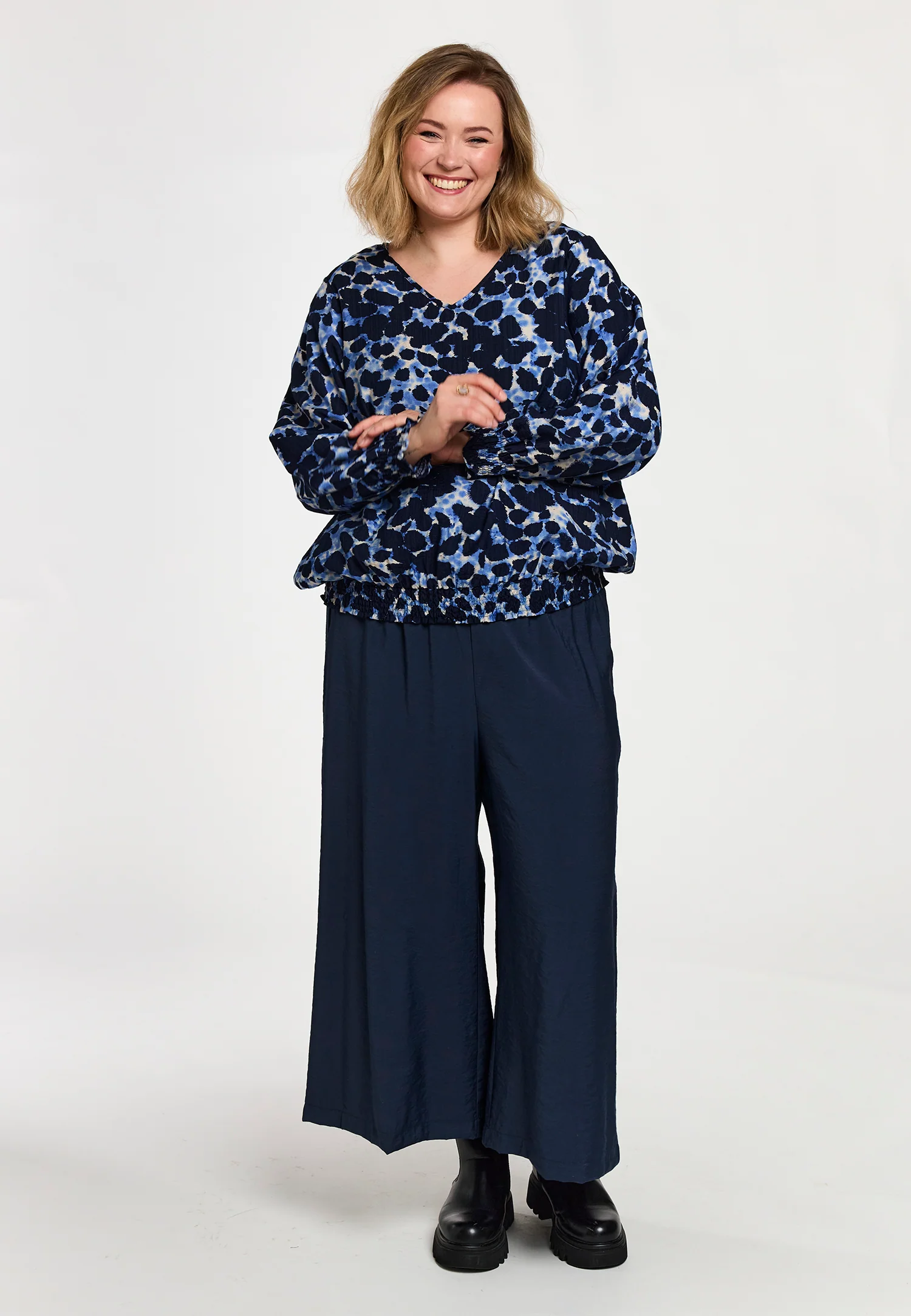 Gozzip Blouse G261003 BLUE SPORTS - Image 4