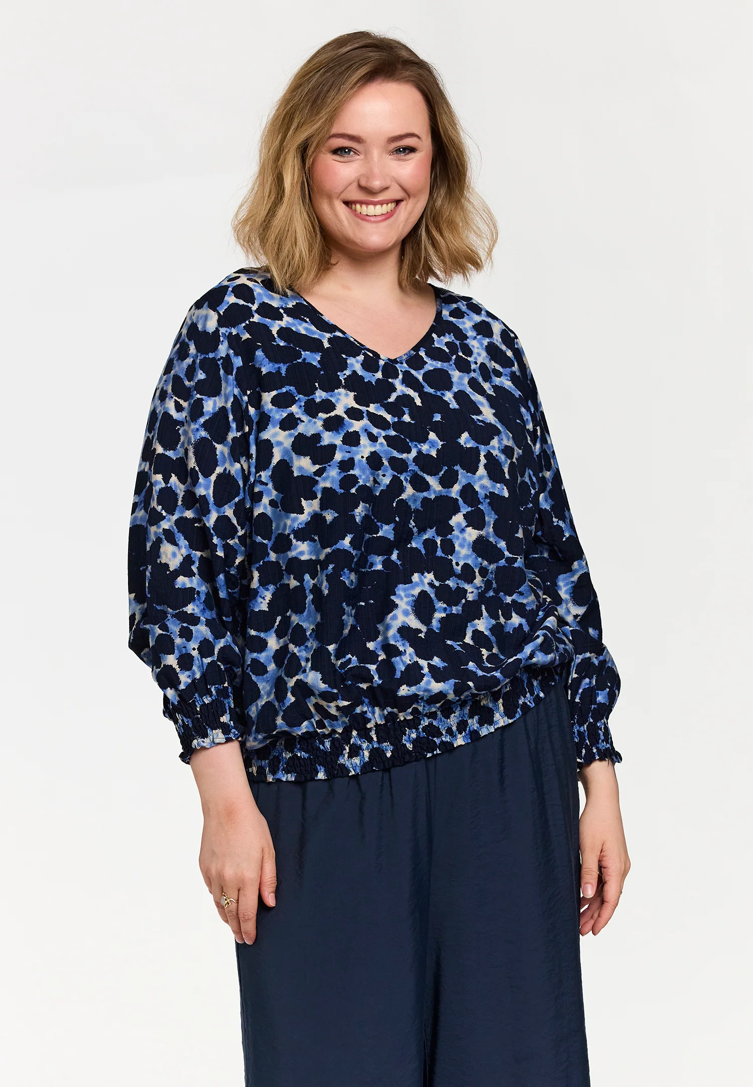 Gozzip Blouse G261003 BLUE SPORTS - Image 6