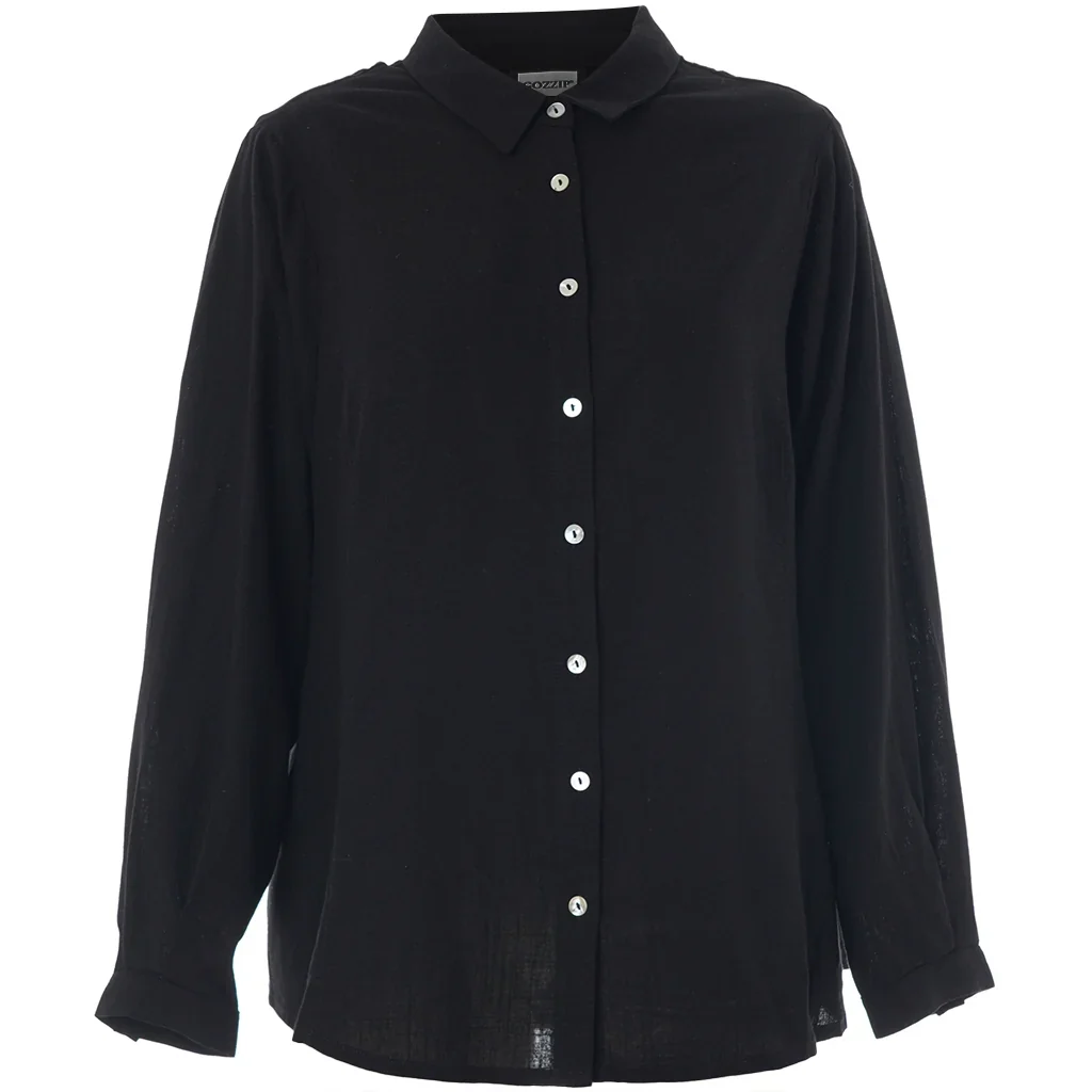 Gozzip Blouse G261018 BLACK - Image 9