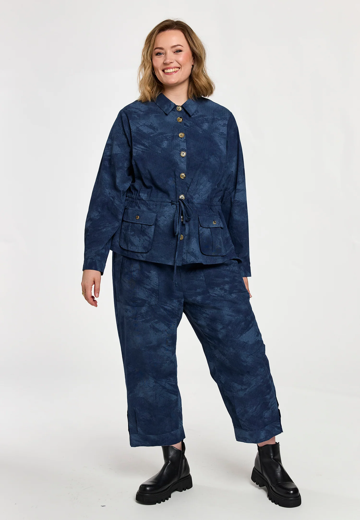 Gozzip Blouse G261021 BLUE - Image 6