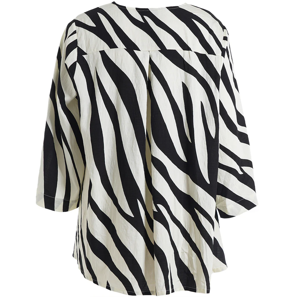 Gozzip Blouse G262049 Black/Offwhite - Image 44