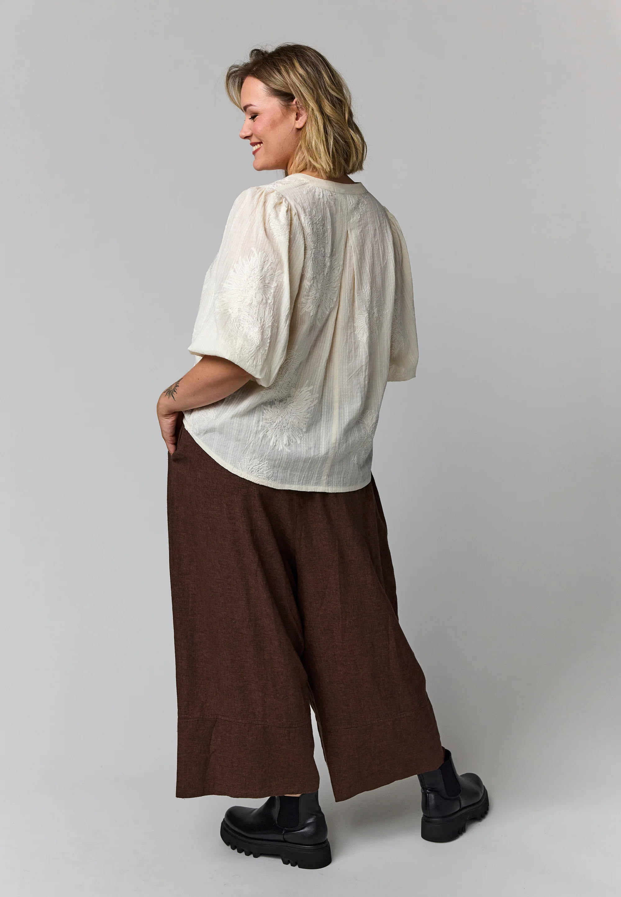 Gozzip Blouse G264024 Offwhite - Image 5