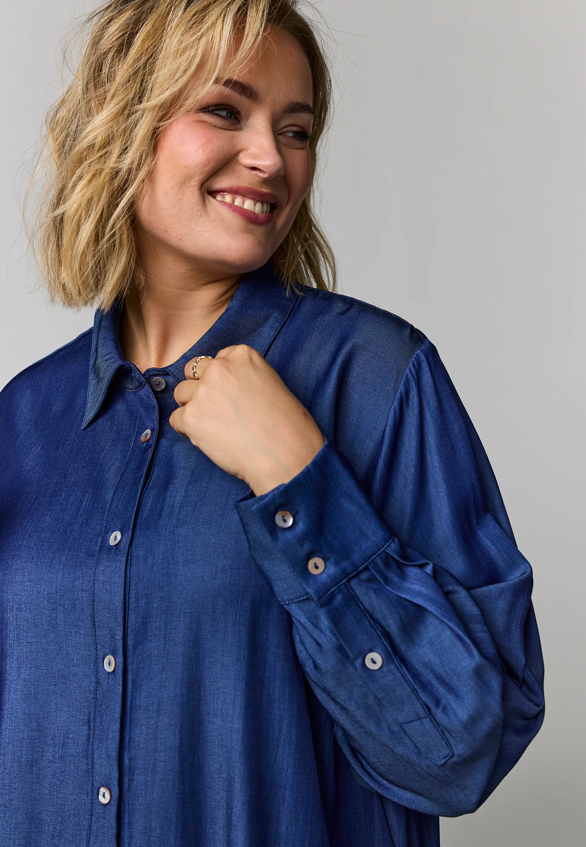 Gozzip Blouse G264042 Navy