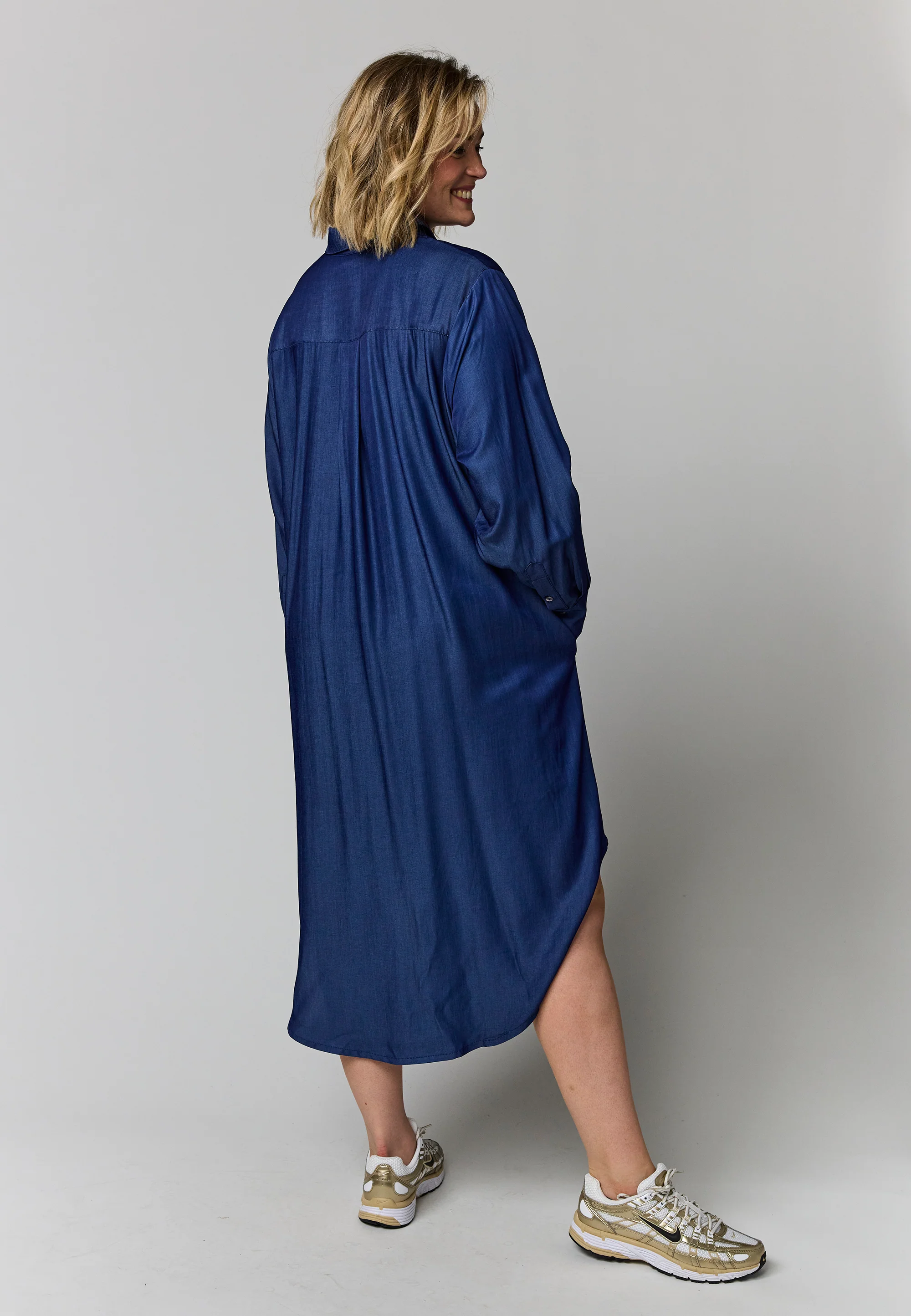 Gozzip Blouse G264042 Navy - Image 4