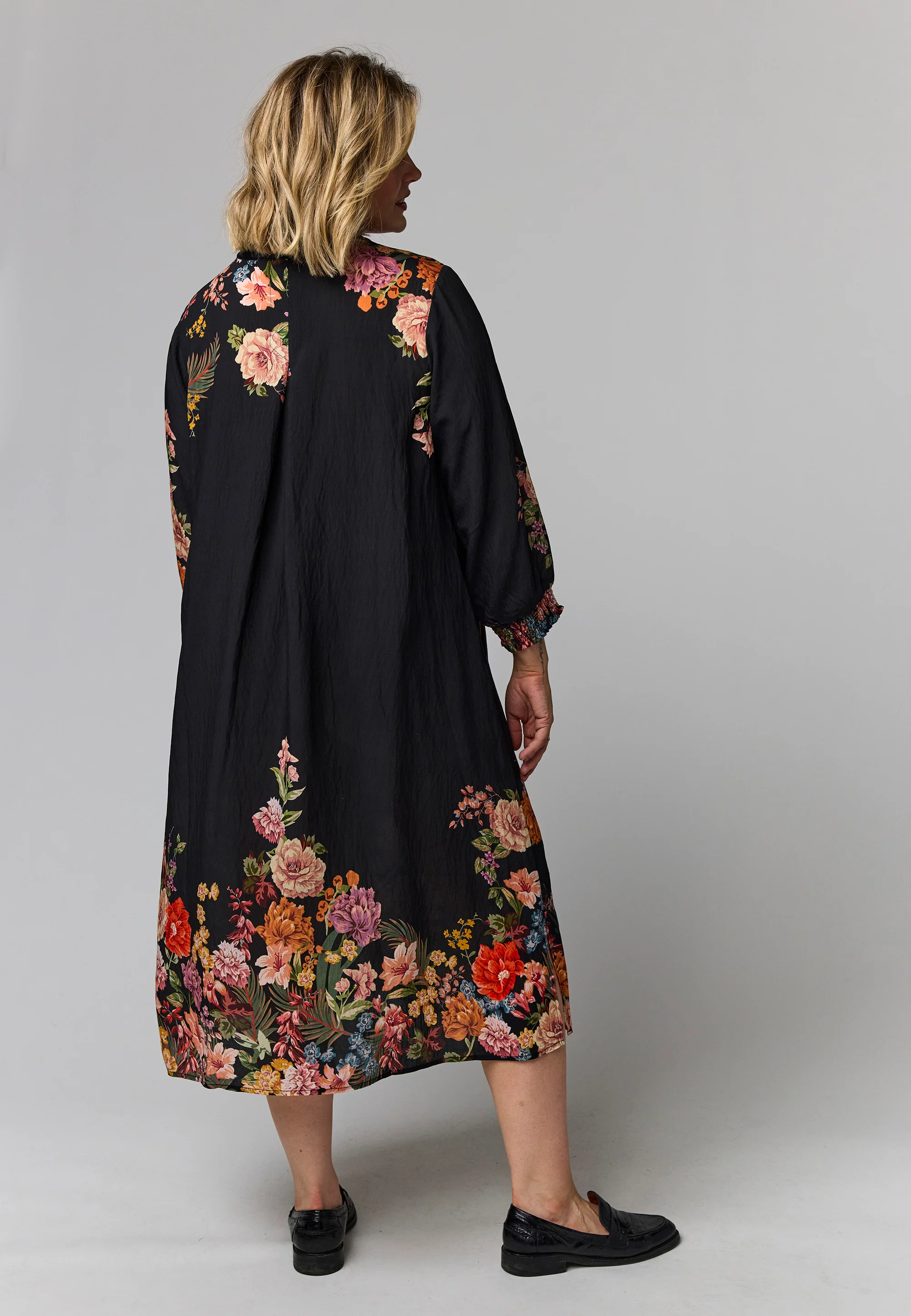 Gozzip Jurk G264005 Black with rose fall board - Image 5
