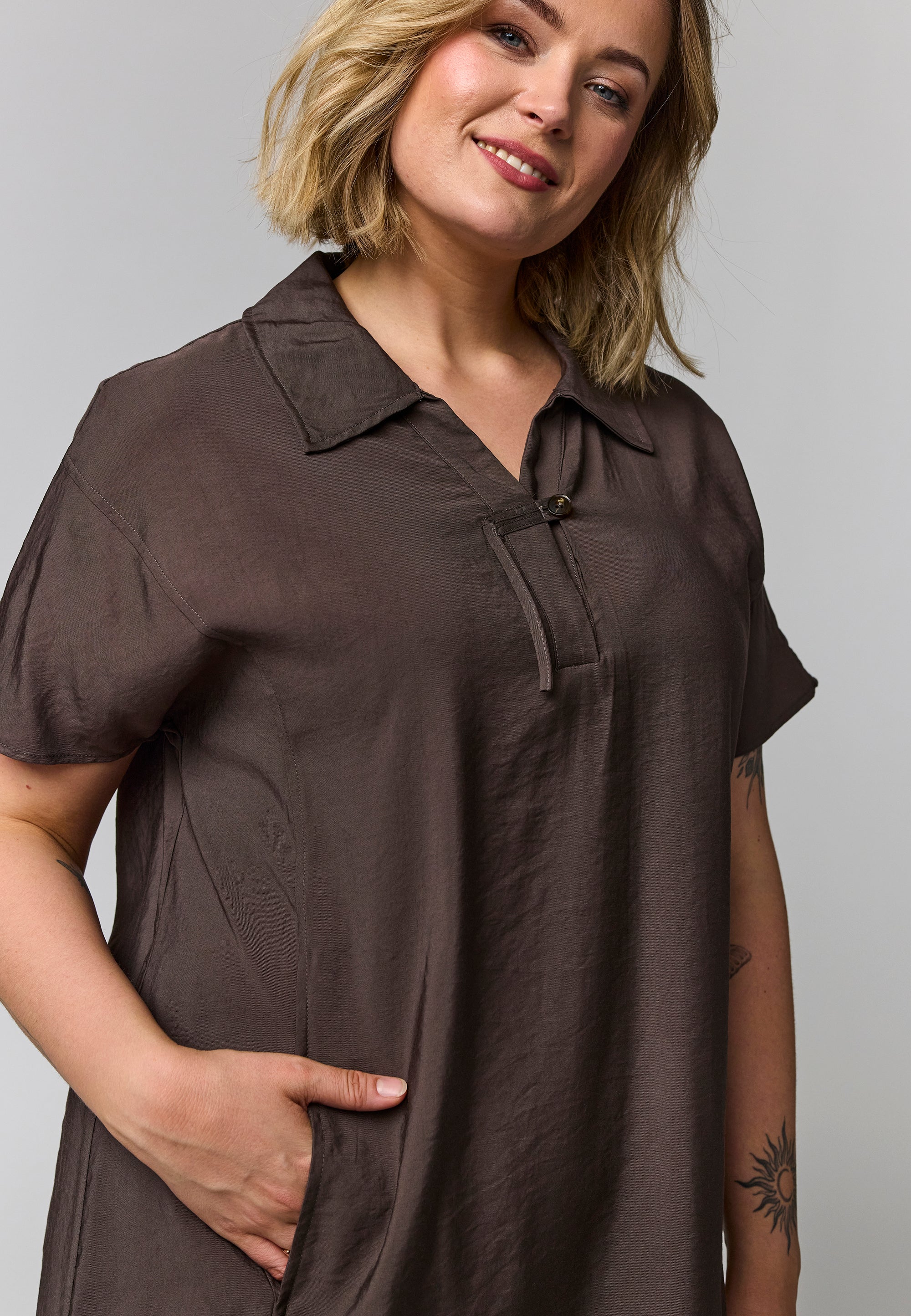 Gozzip Jurk G264038 Brown - Image 4