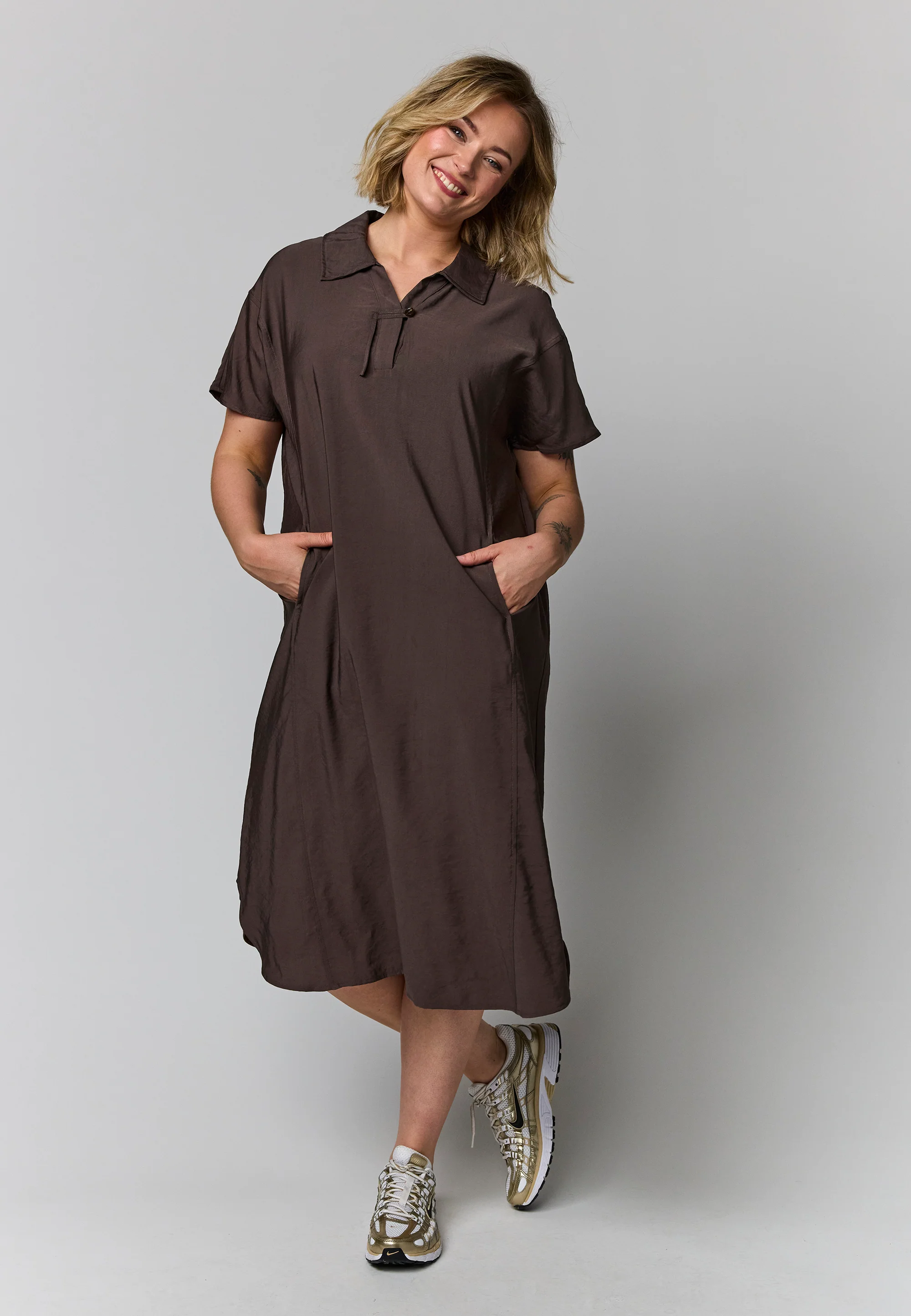 Gozzip Jurk G264038 Brown - Image 5