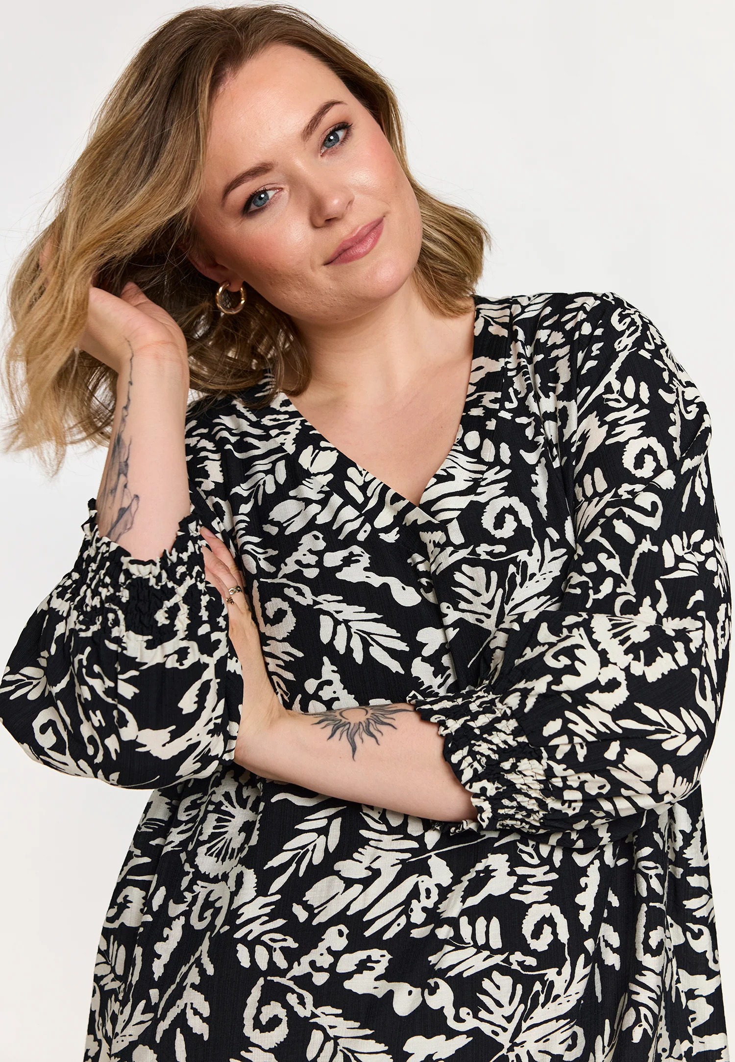 Gozzip Tuniek G261031 BLACK WHITE - Image 4