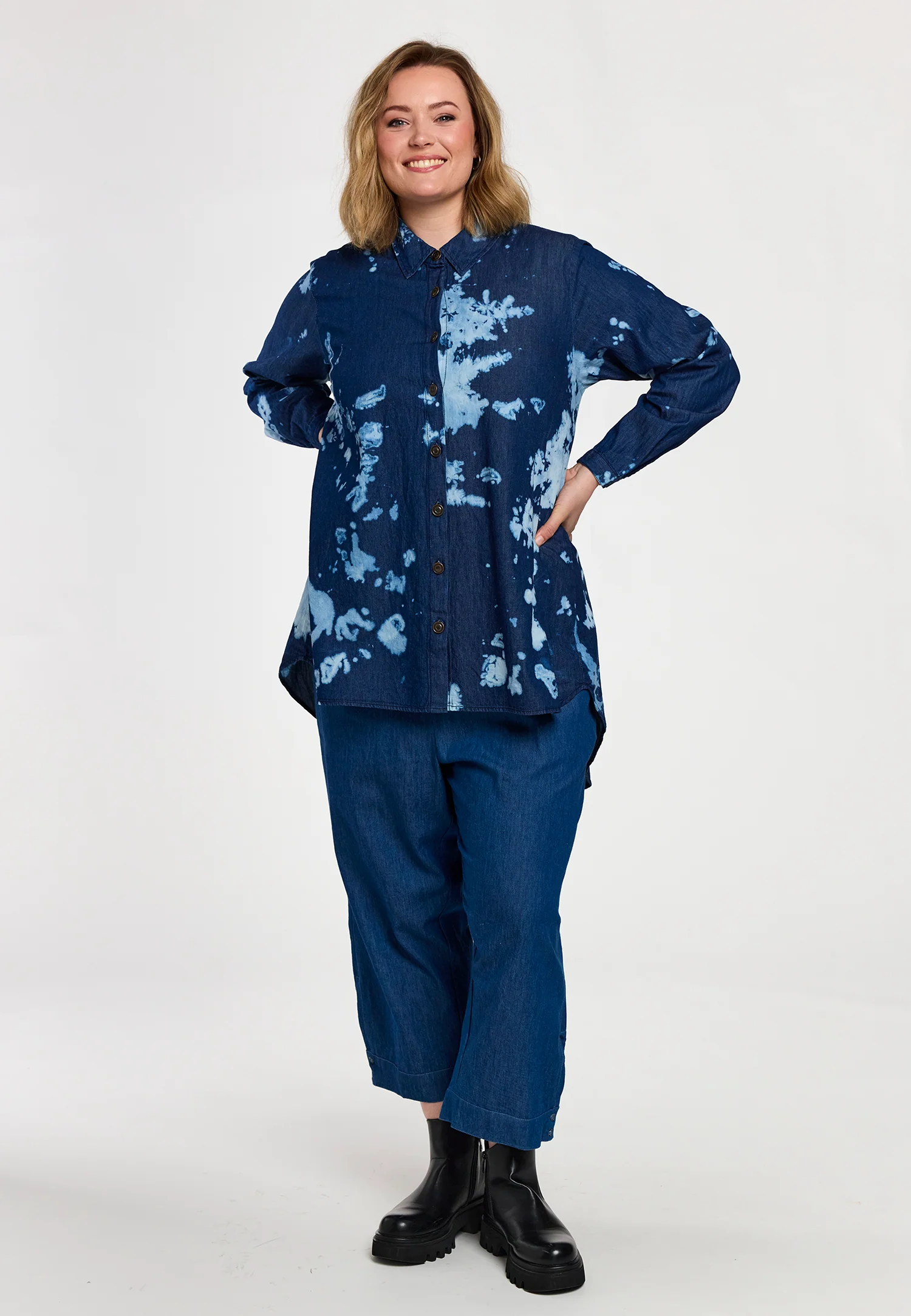 Gozzip Tuniek G261051 Printed denim - Image 4