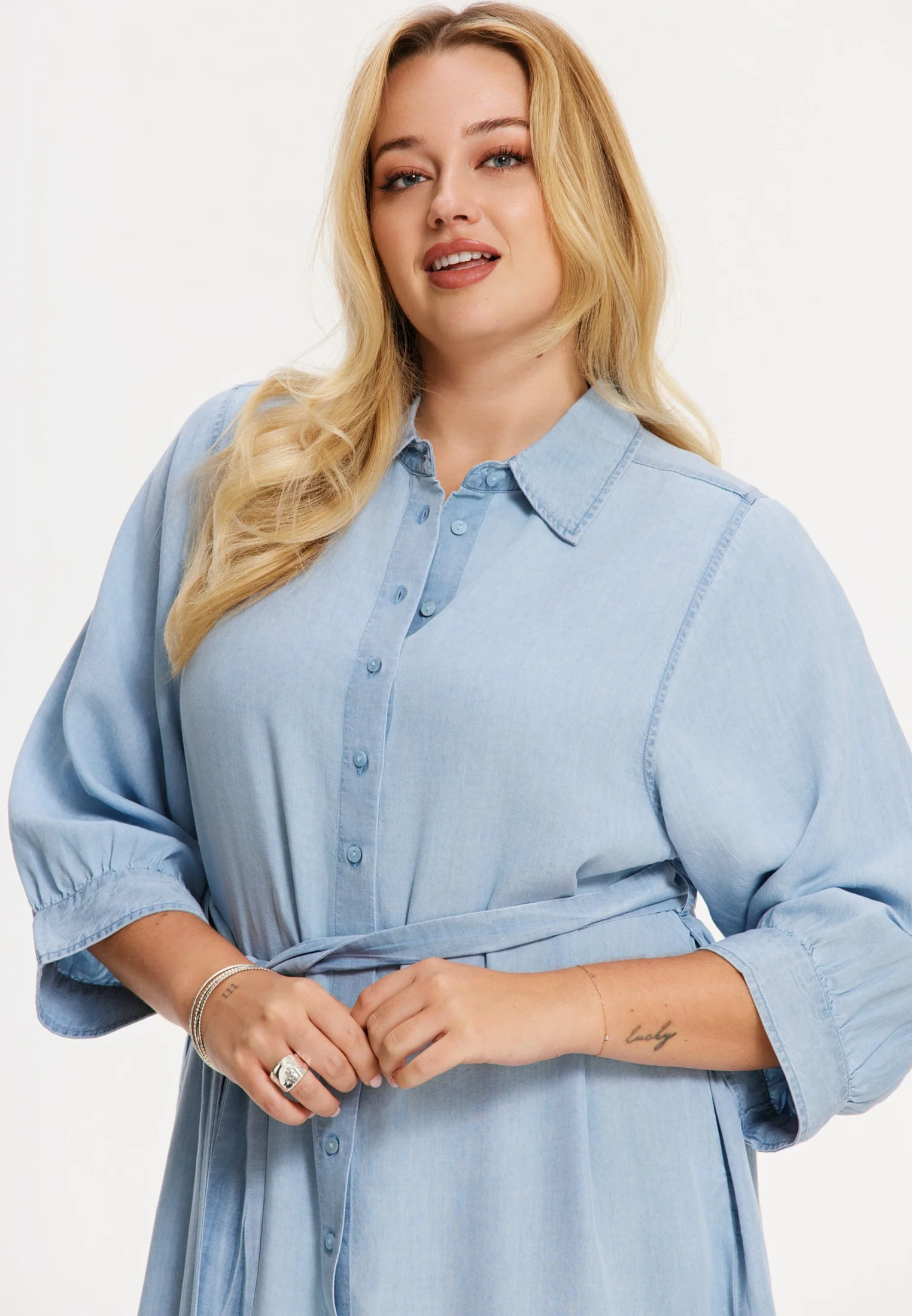 YOEK Jurk 361776 indigo - Image 3