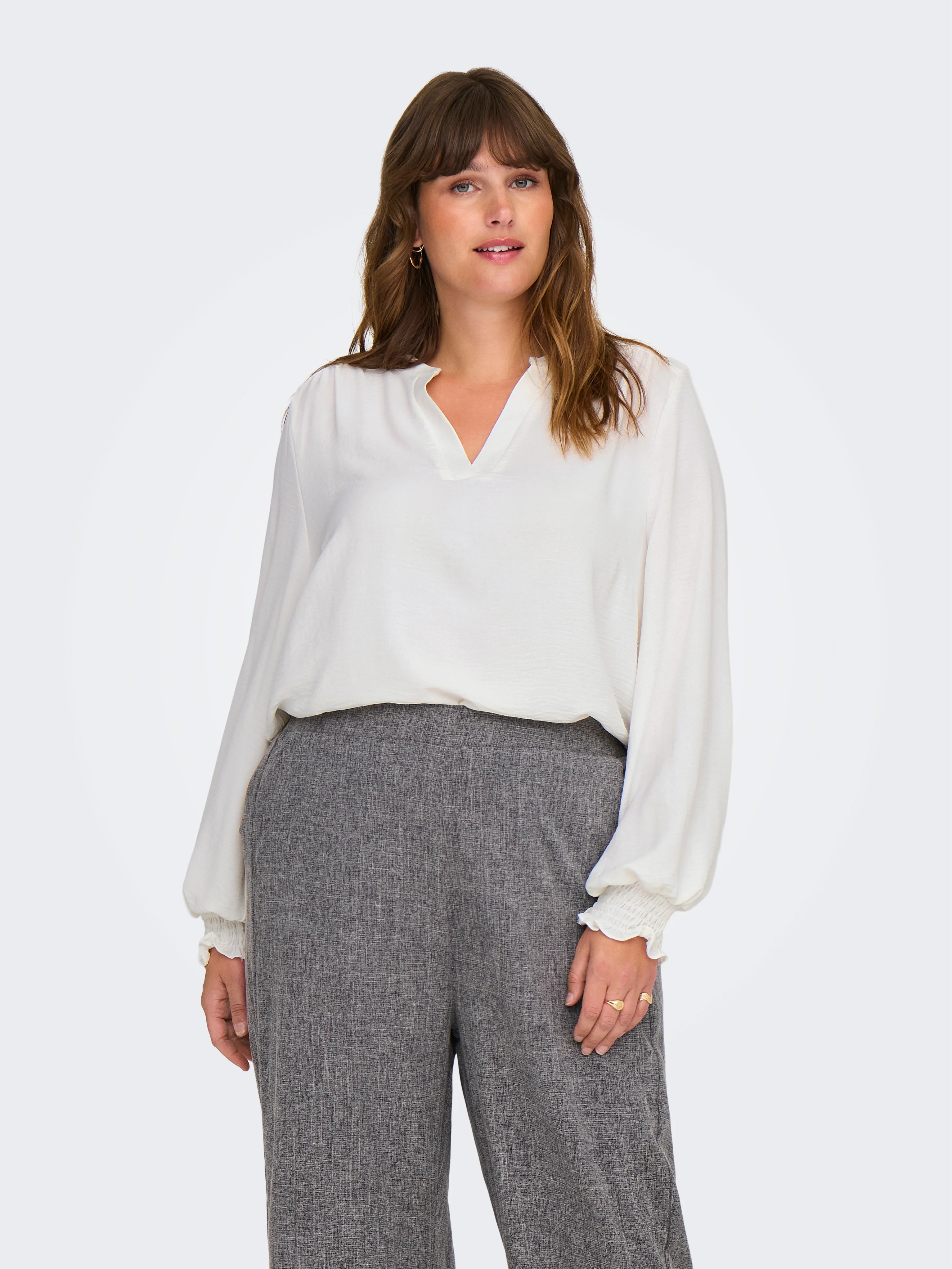 Only Carmakoma Blouse 15285157 177922-Cloud Dancer