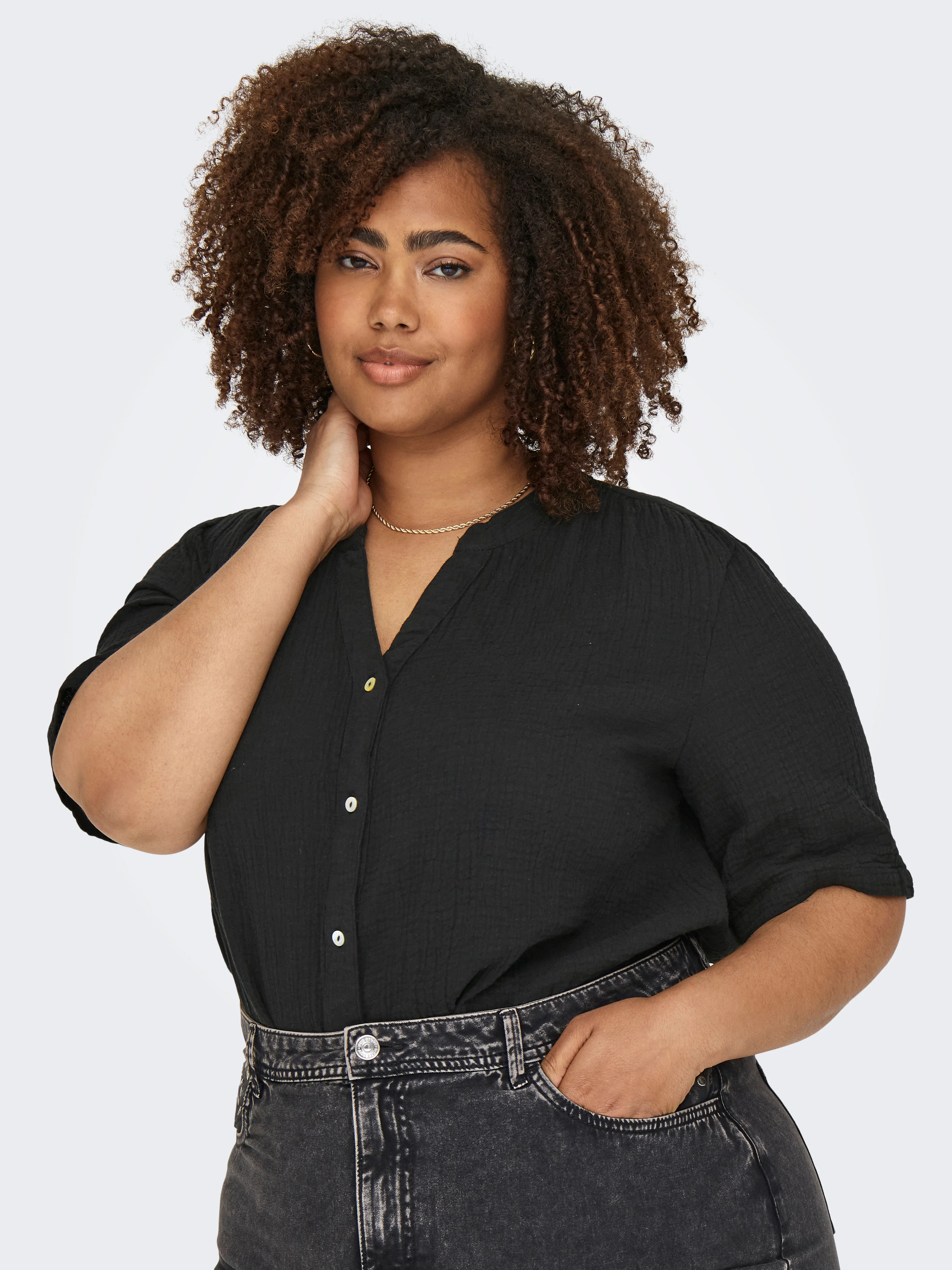 Only Carmakoma Blouse 15320513 177911-Black - Image 4