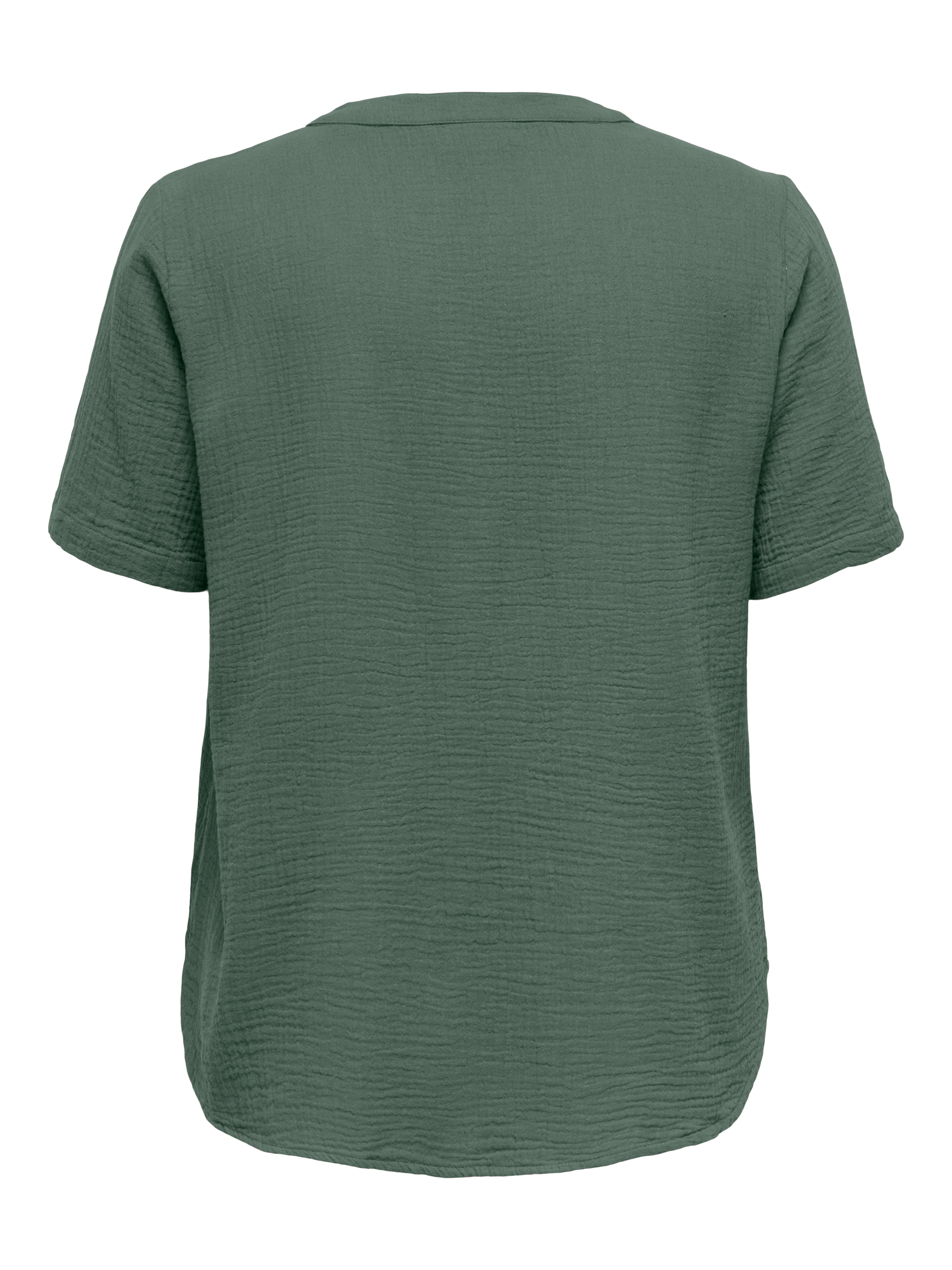 Only Carmakoma Blouse 15320513 207131-Laurel Wreath - Image 4