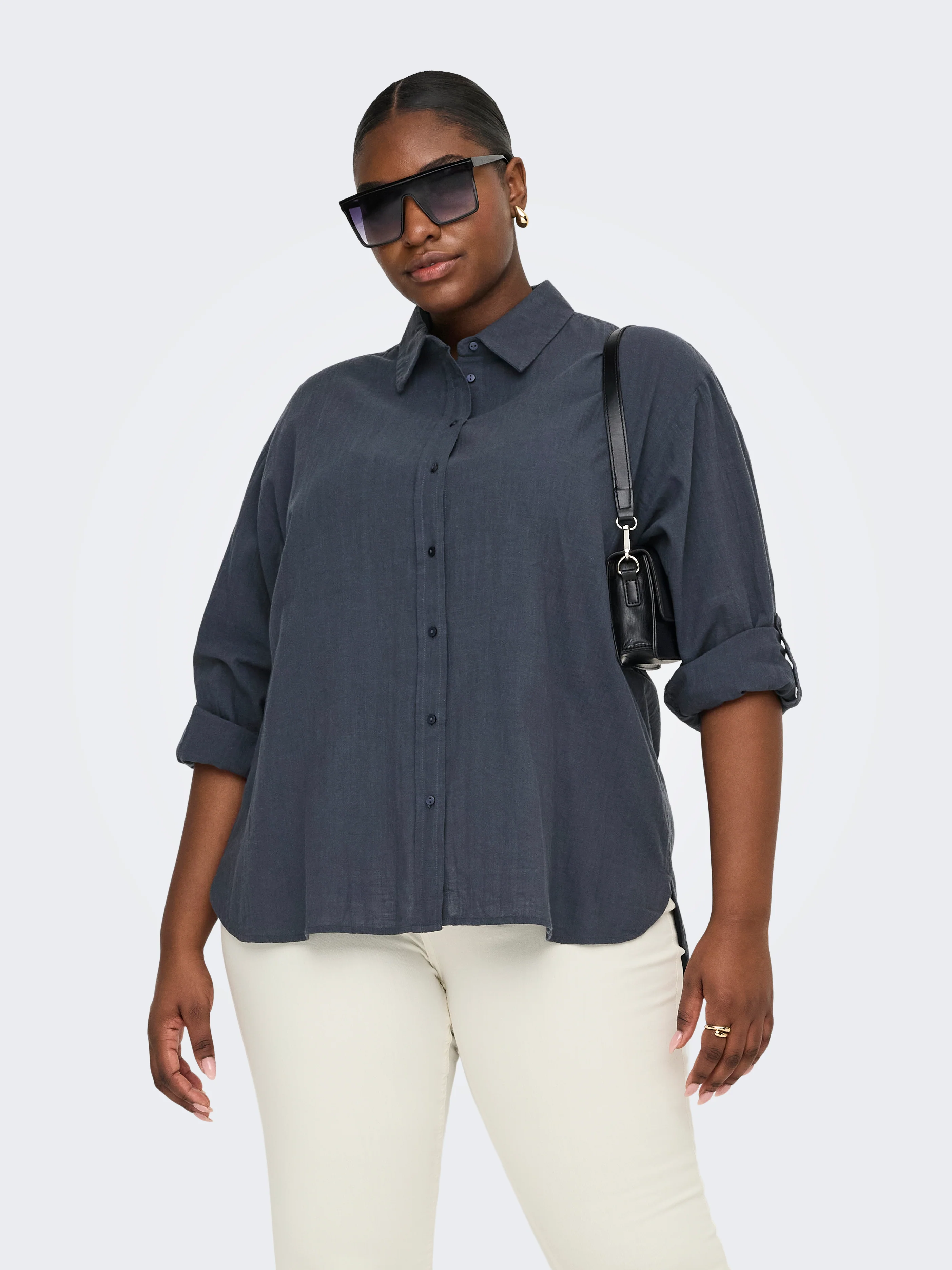 Only Carmakoma Blouse 15333544 189778-Ombre Blue - Image 4