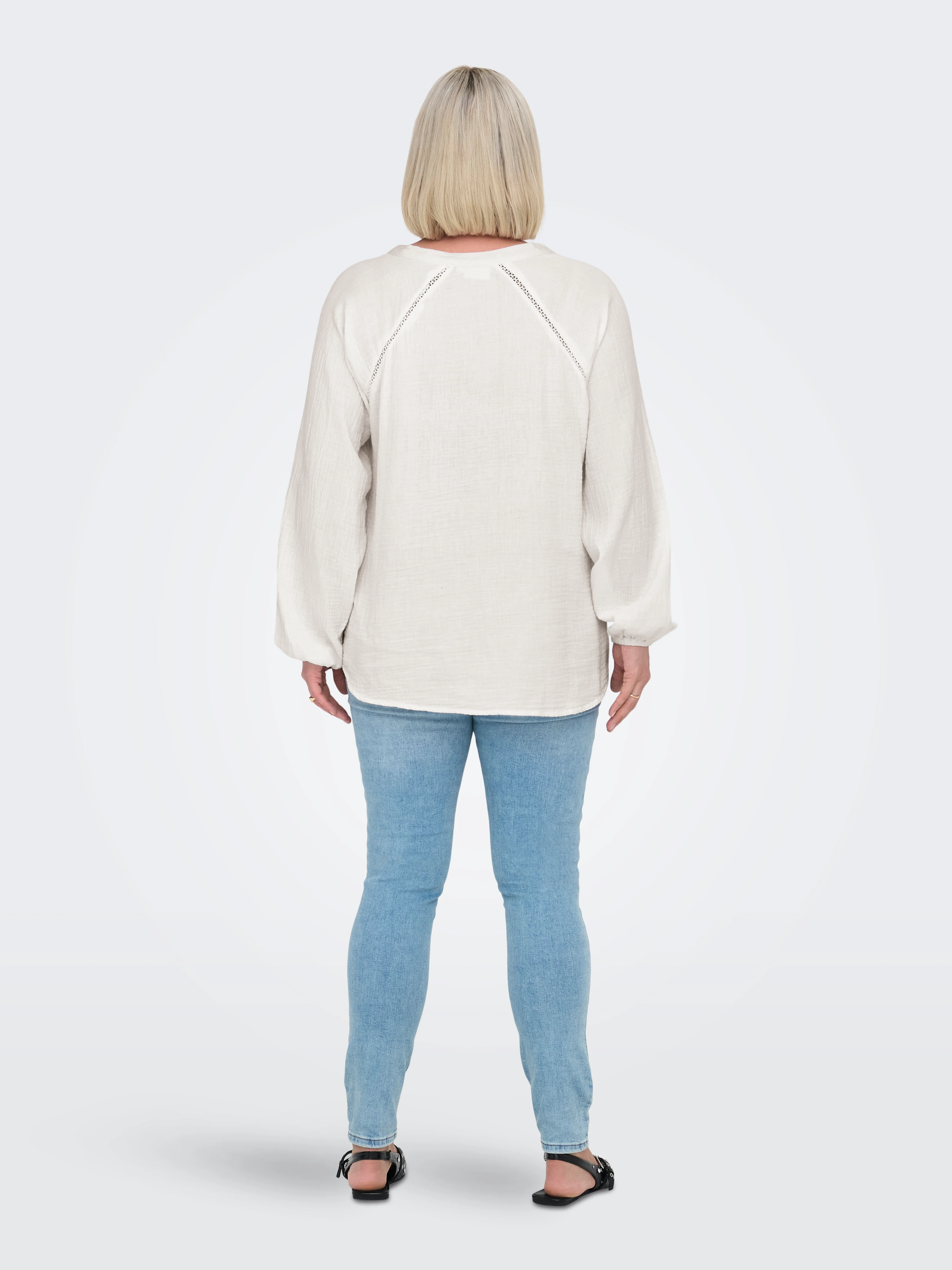 Only Carmakoma Blouse 15343224 177922-Cloud Dancer - Image 143