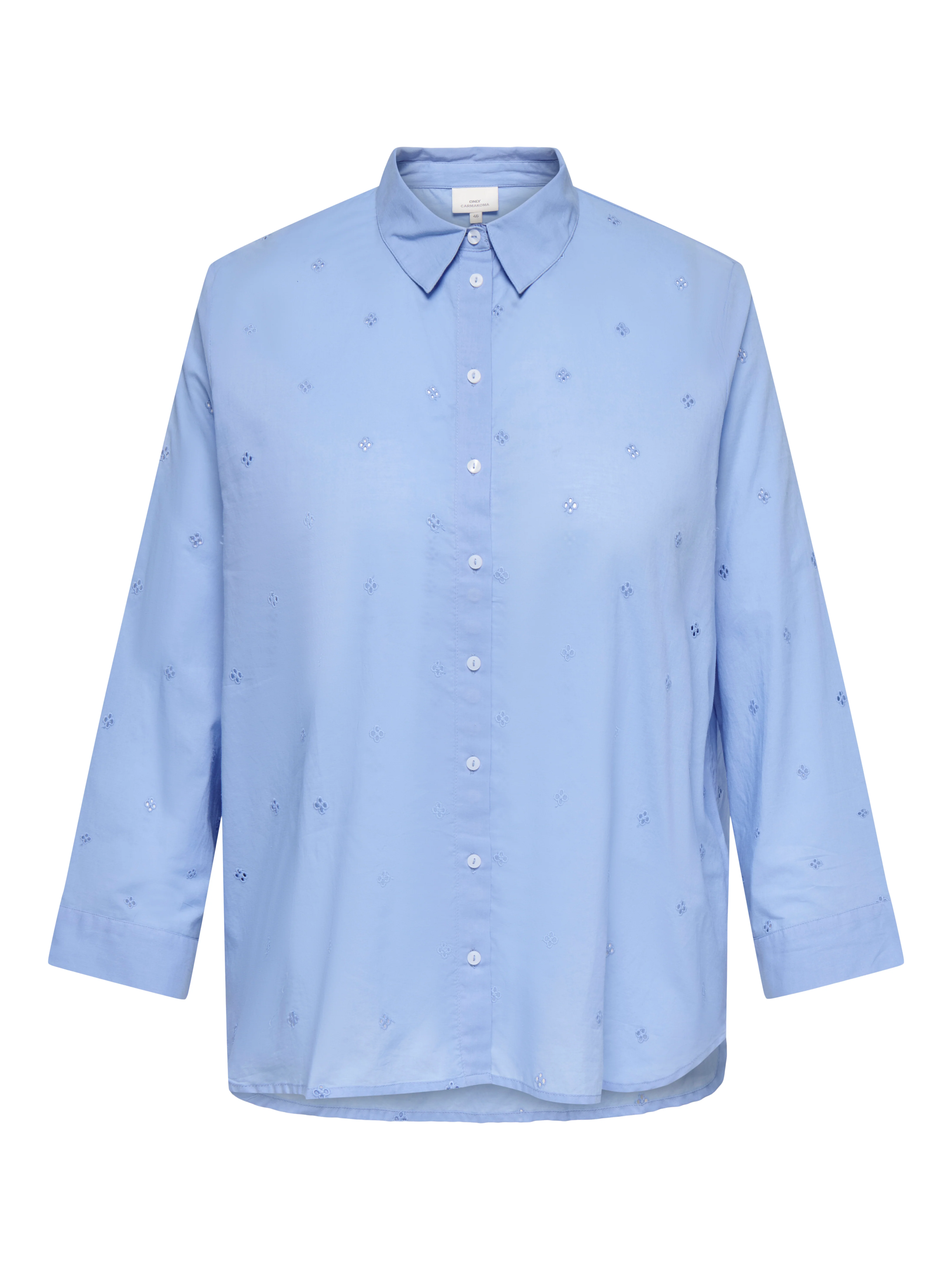 Only Carmakoma Blouse 15345147 199549003-Cornflower Blue/CORNFLOWER EMB