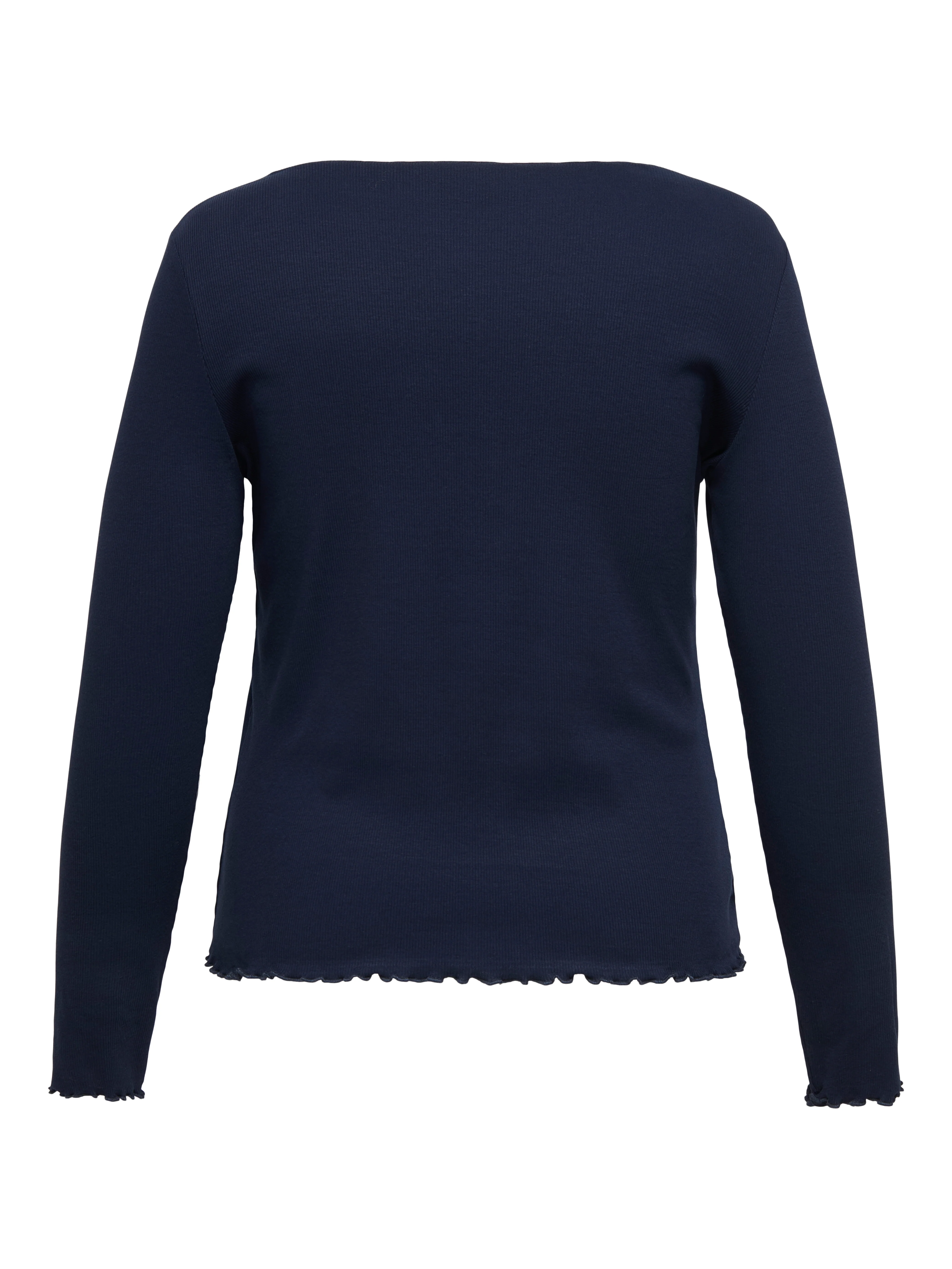 Only Carmakoma Blouse 15369212 186699001-Navy Blazer/Birch binding+mop butto