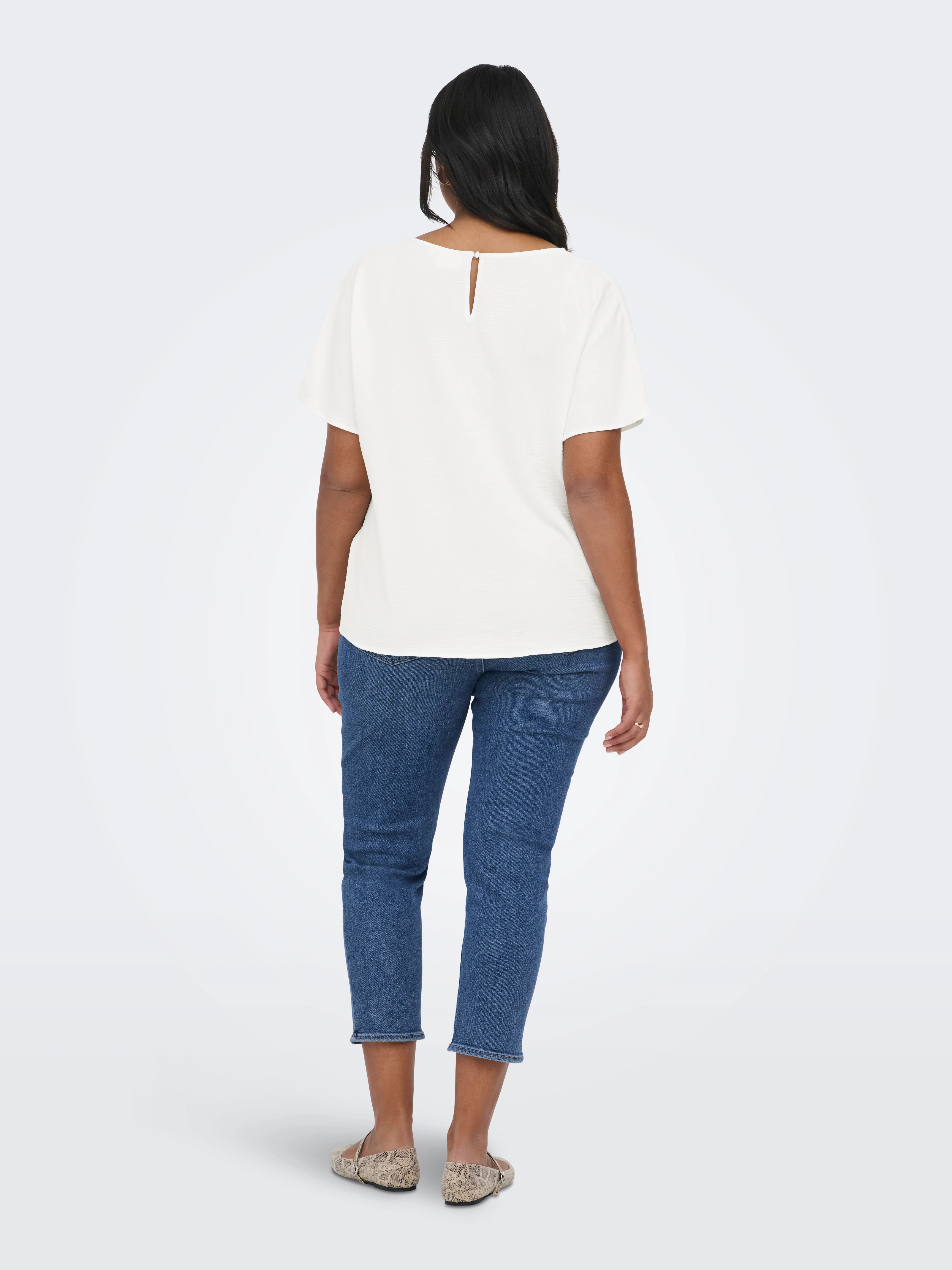 Only Carmakoma Blouse 15369823 177922-Cloud Dancer - Image 62