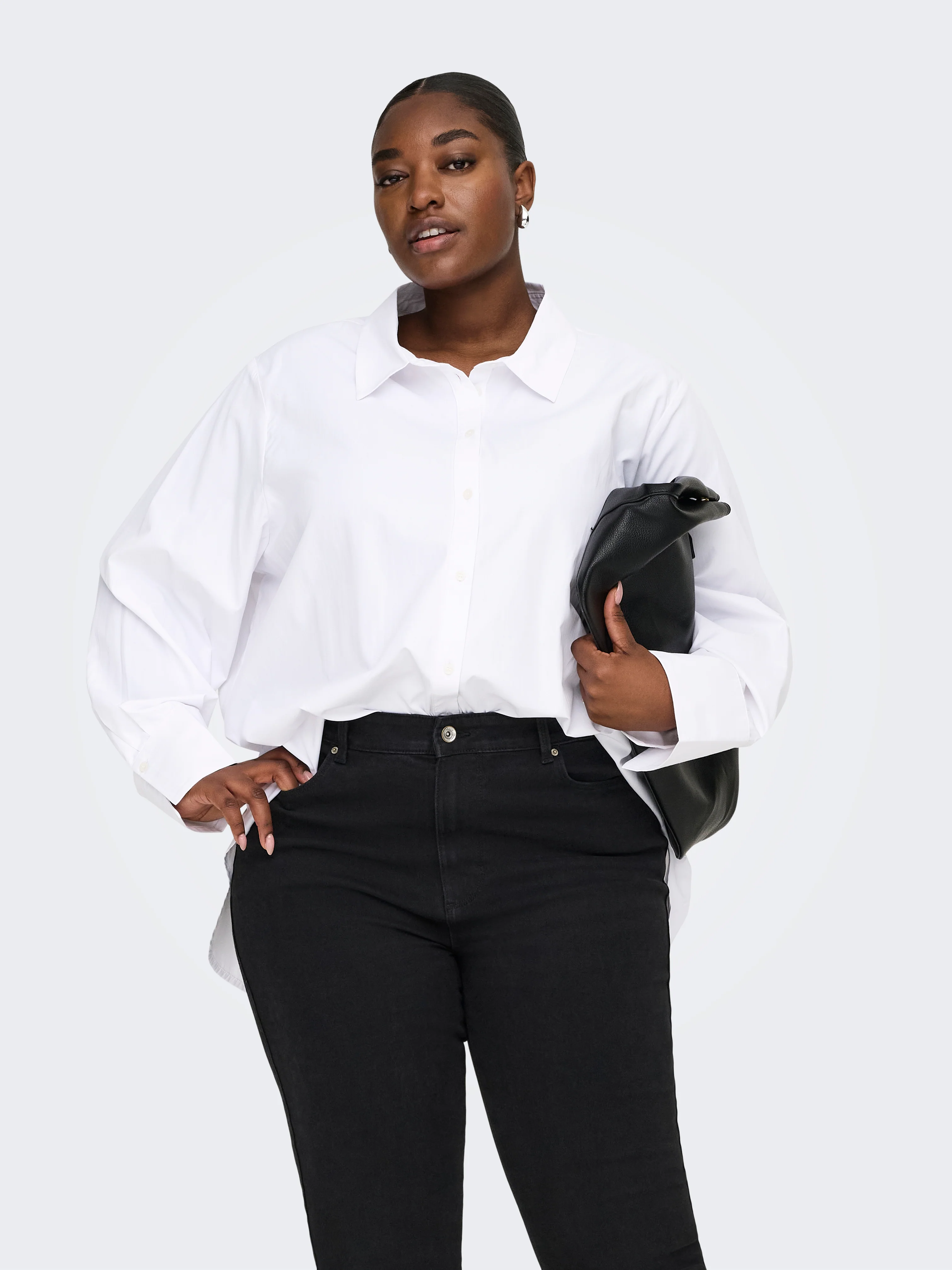 Only Carmakoma Blouse 15370065 190858-Bright White - Image 91