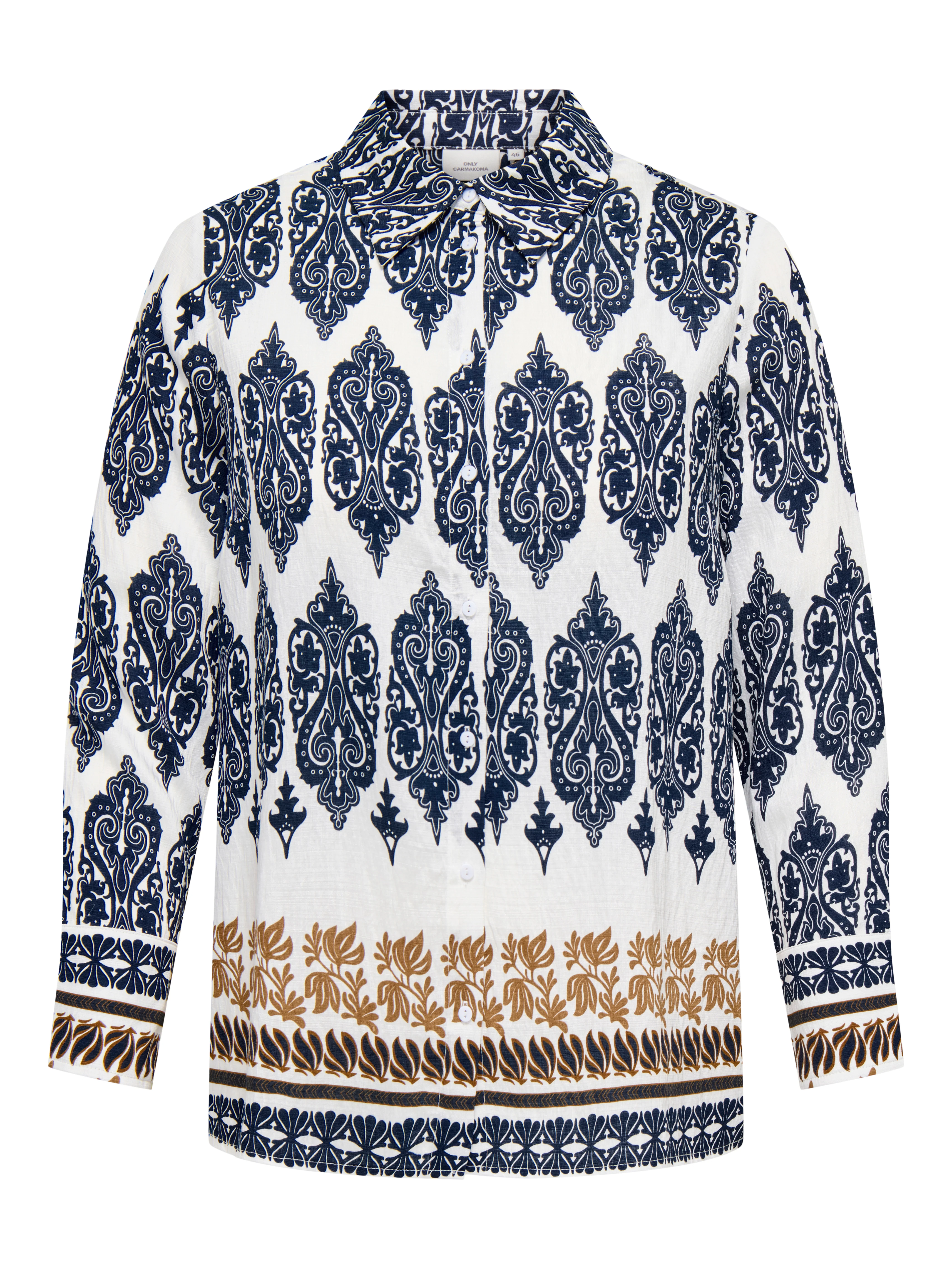 Only Carmakoma Blouse 15372142 177922001-Cloud Dancer/ETHNIC