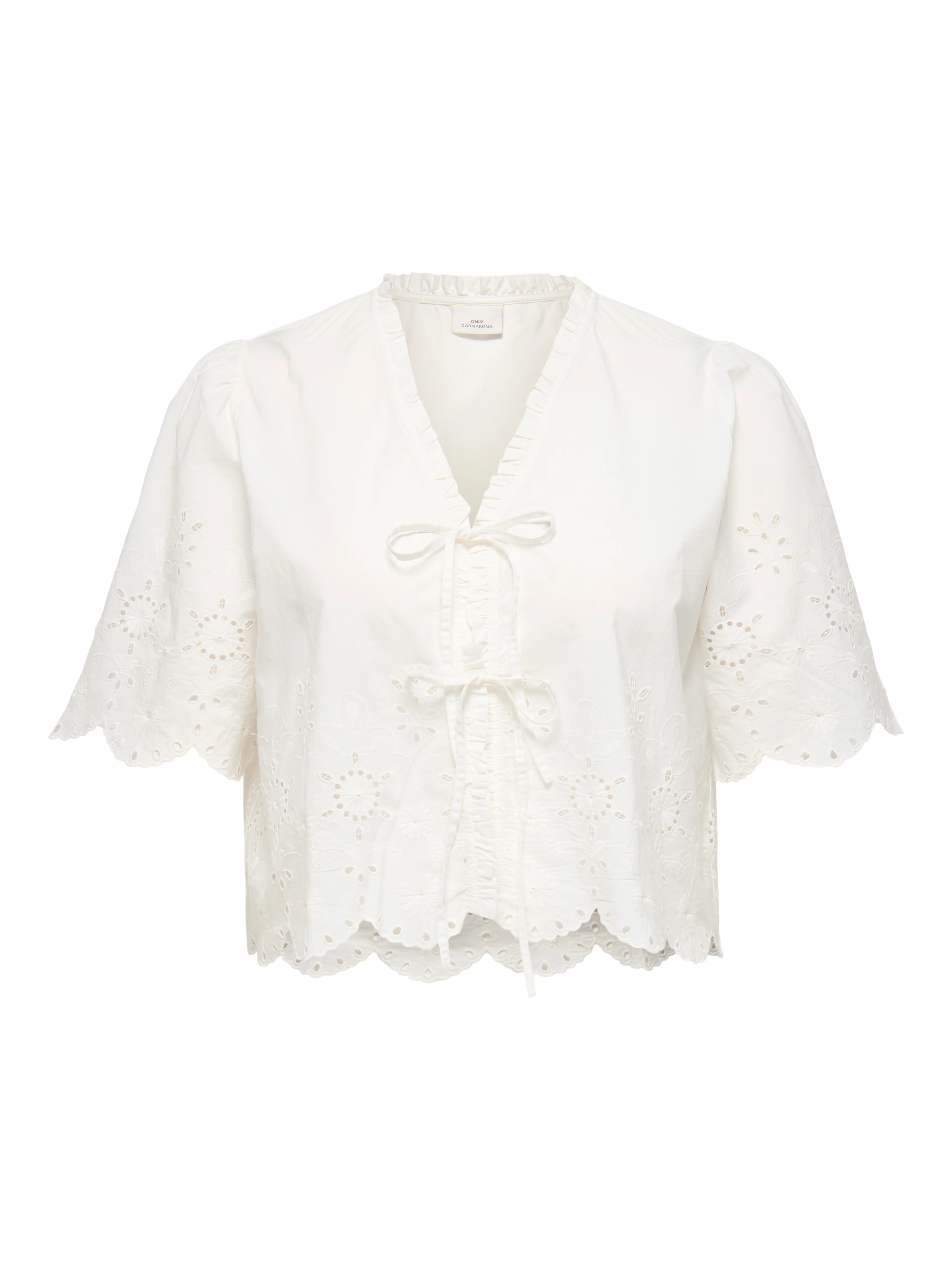 Only Carmakoma Blouse 15373754 177922-Cloud Dancer - Image 3