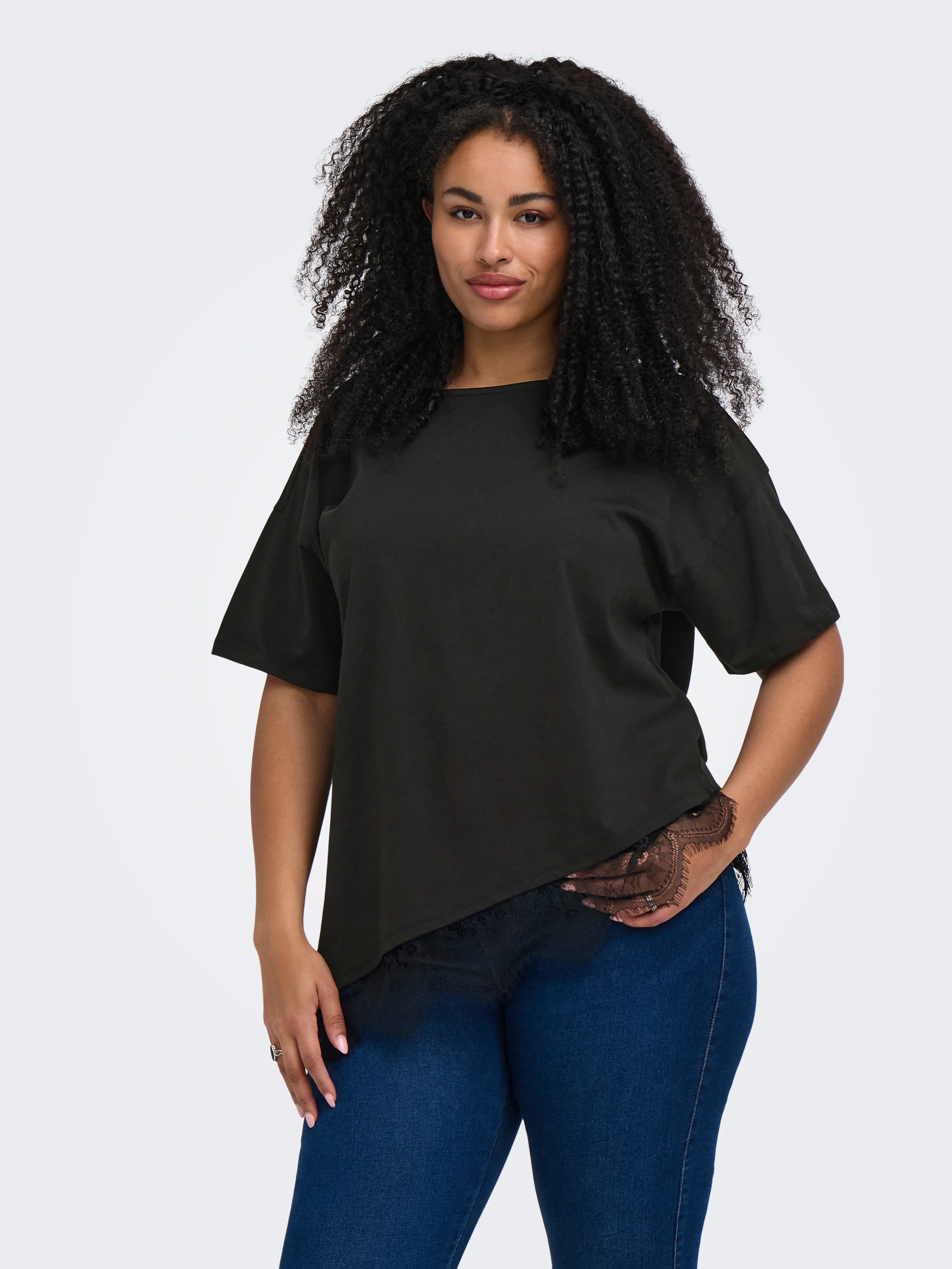Only Carmakoma Blouse 15387828 177911002-Black/BLACK LACE - Image 56