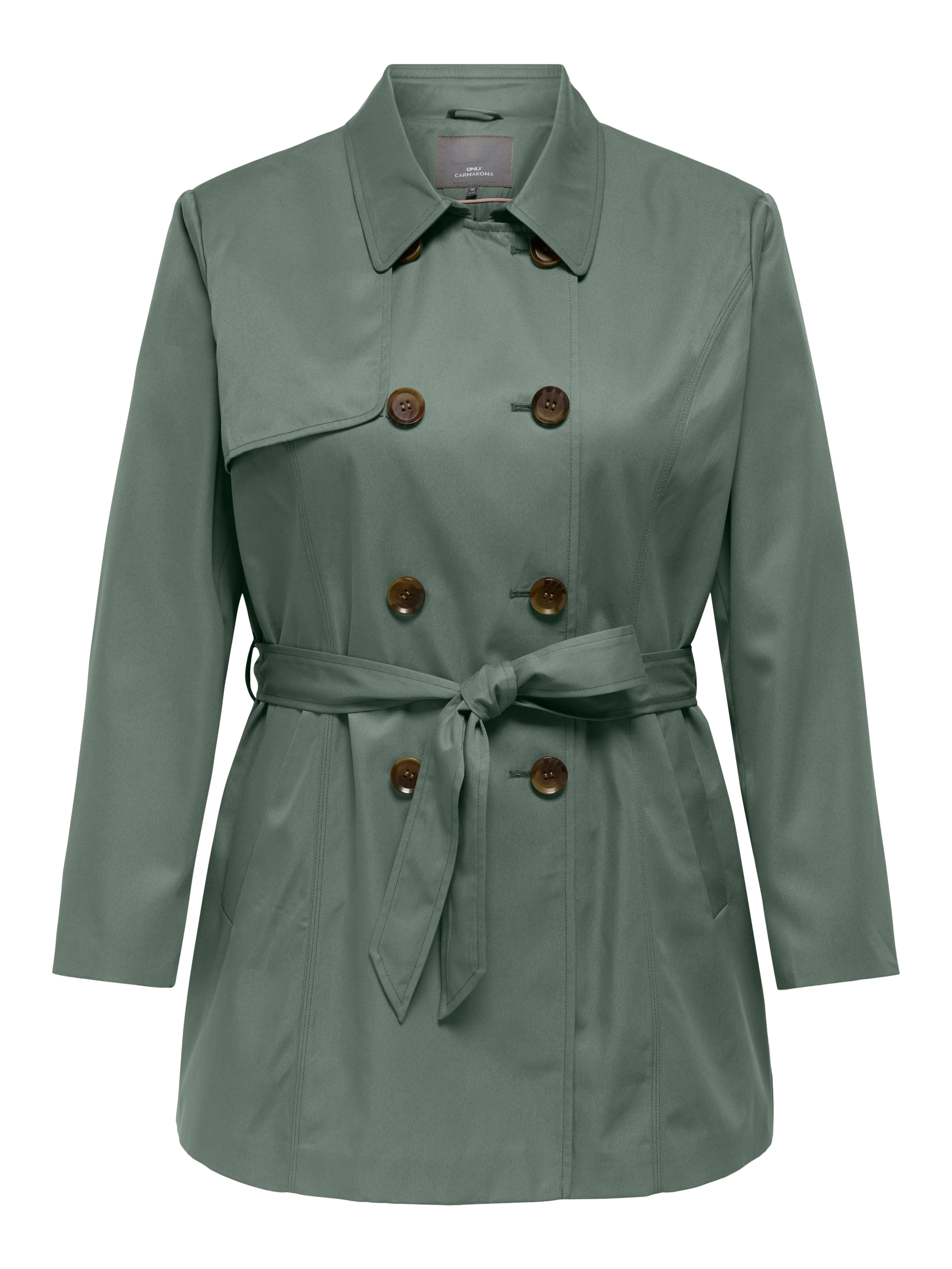 Only Carmakoma Outerwear 15293954 207131-Laurel Wreath - Image 3