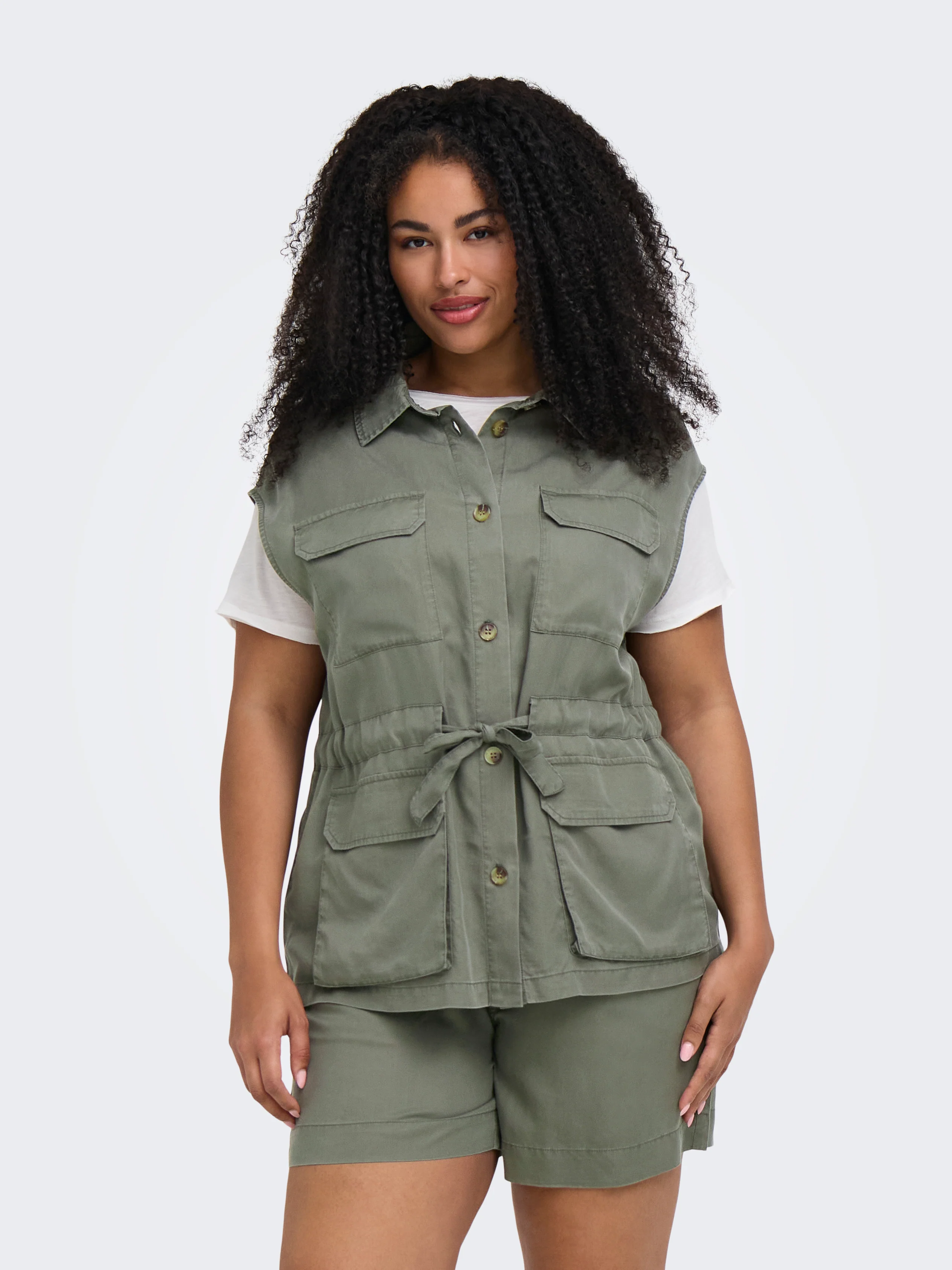 Only Carmakoma Jas 15372830 303968-Smokey Olive - Image 13