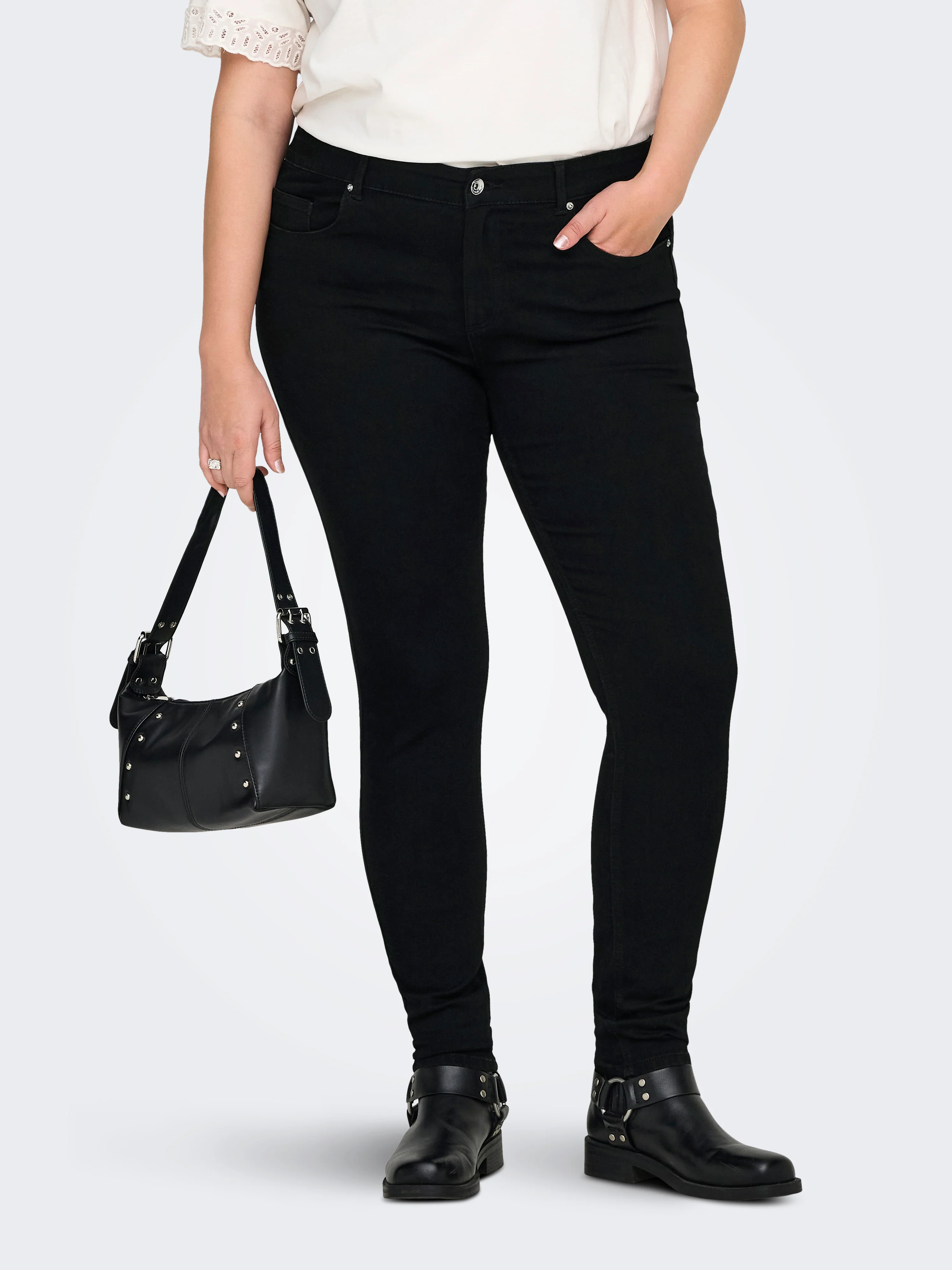 Only Carmakoma Jeans 15352543 179674-Black Denim - Image 9