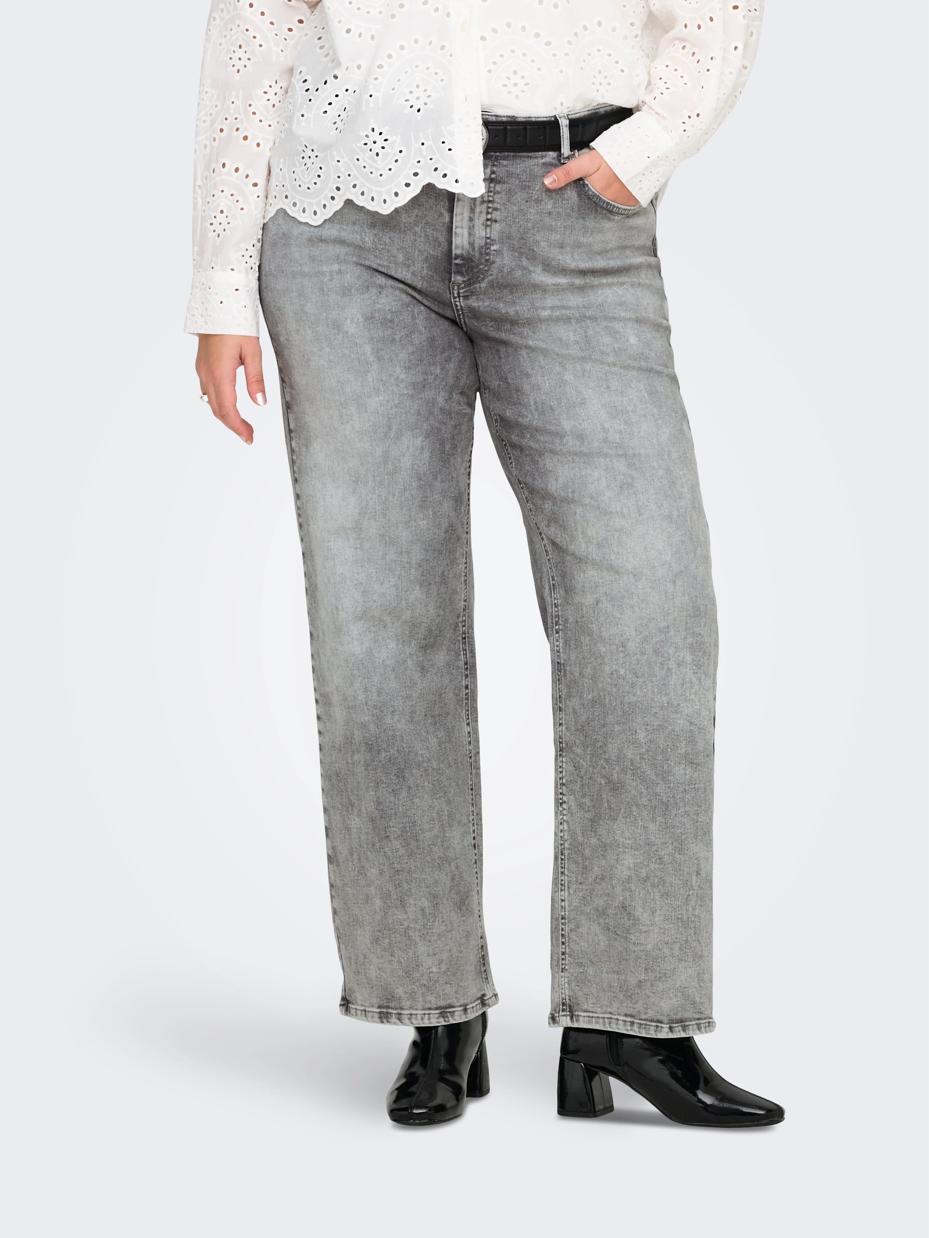 Only Carmakoma Jeans 15352602 195318-Grey Denim - Image 111