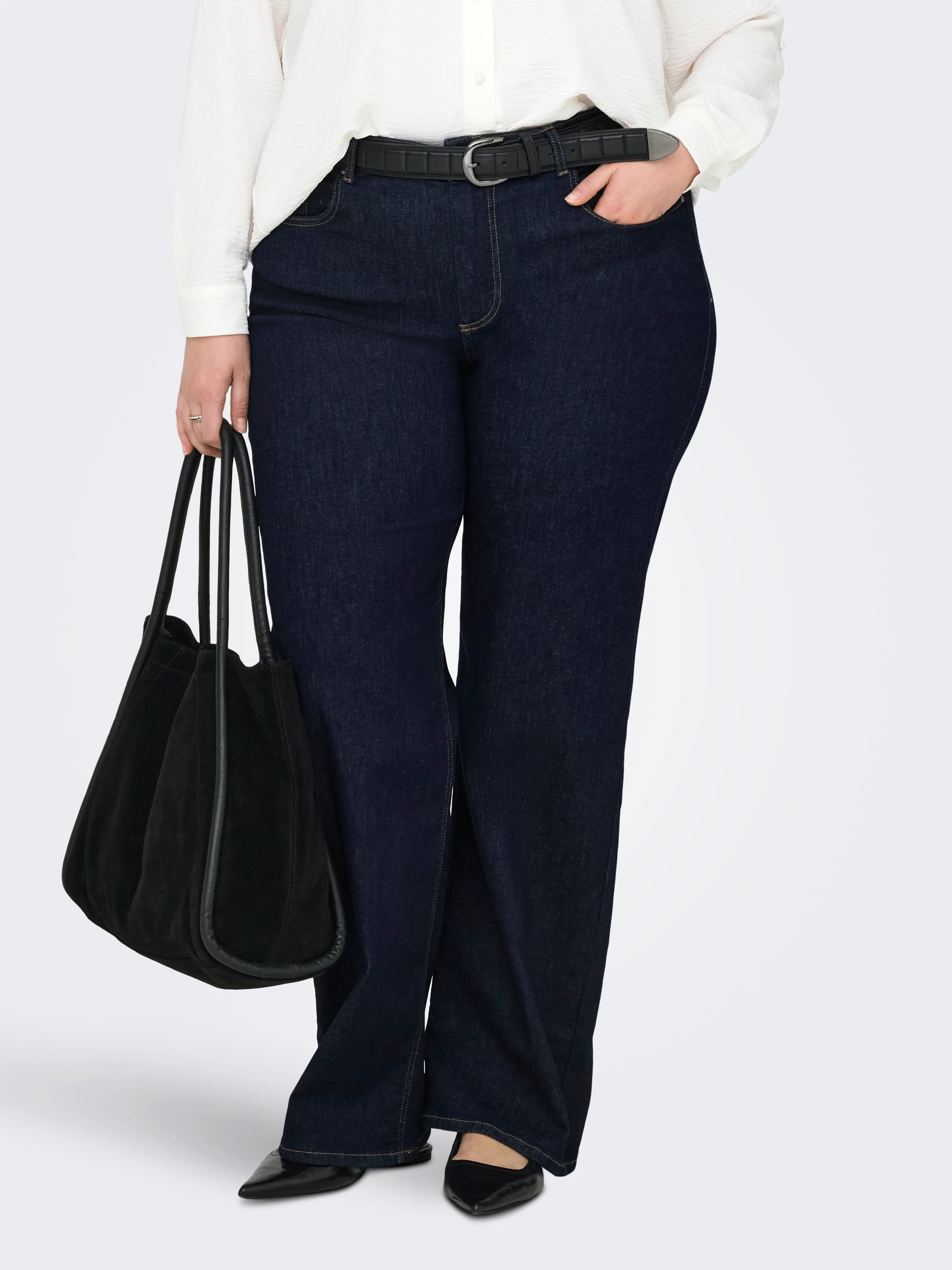 Only Carmakoma Jeans 15371771 177938001-Dark Blue Denim/RINSE - Image 48